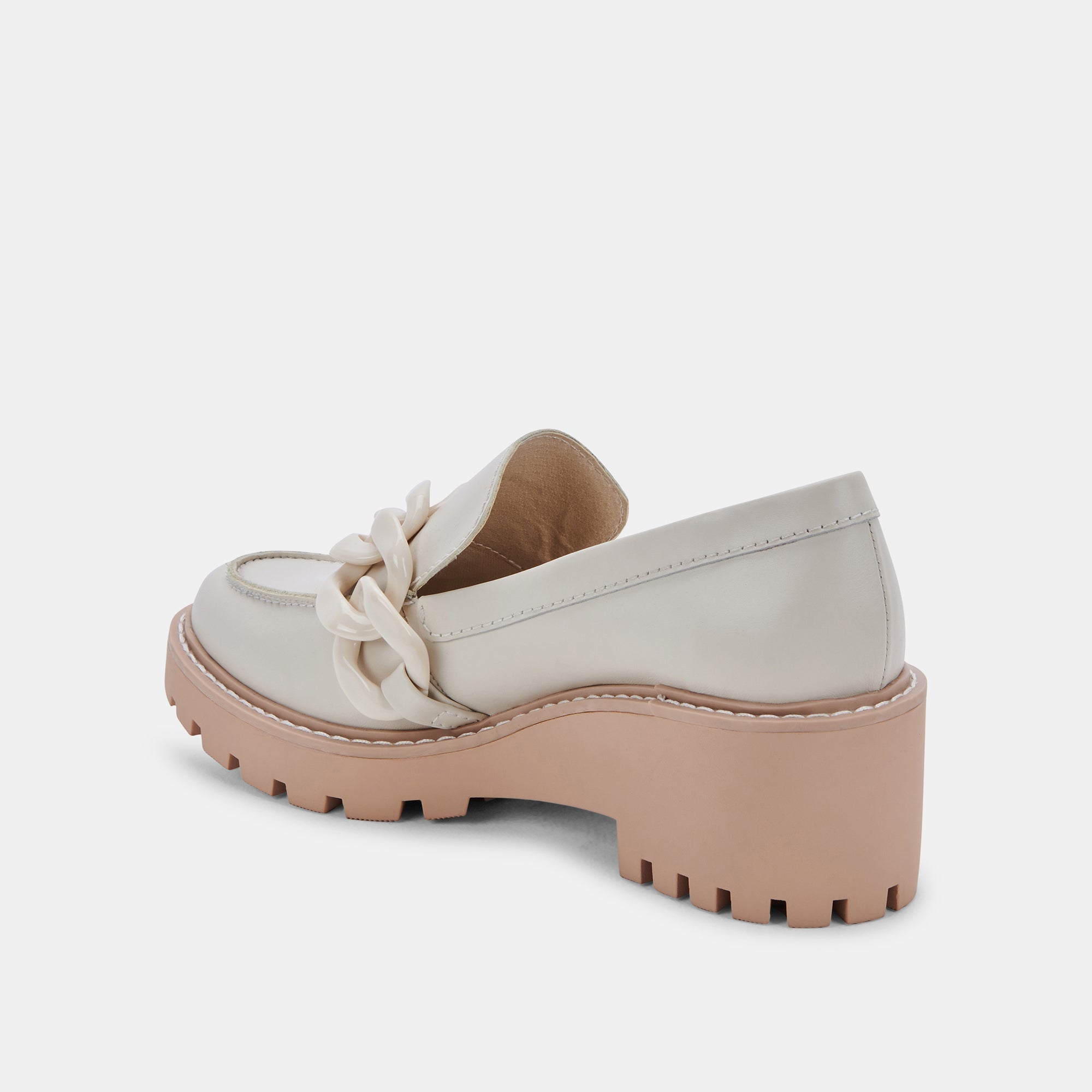 HARIS Women's Ivory Leather Loafers - Comfortable Slip-On Shoes for Casual & Office Wear - Perfect for Work, Travel & Everyday Use