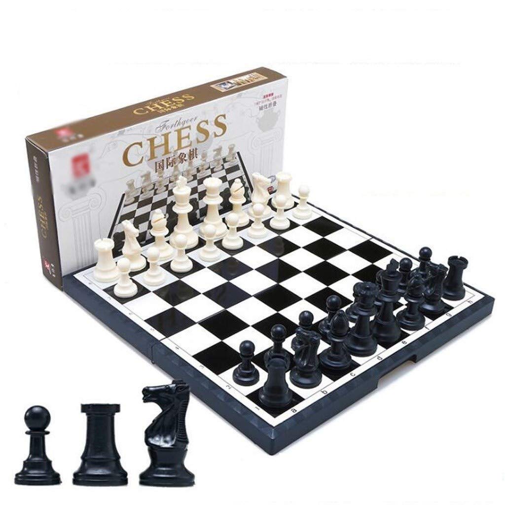Premium Magnetic Chess Set - Folding Portable Chess Board with Black & White Pieces for Kids & Adults - Perfect for Travel, Gifts, and Family Game Nights - Includes Backgammon (2-in-1 Strategy Puzzle Game Set)