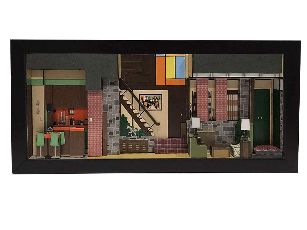 Brady Bunch Shadowbox Diorama - Vintage TV Show Memorabilia for Diehard Fans | Collector's Gift for Brady Bunch Enthusiasts | Perfect for Home Decor, Man Cave, or Office Display
