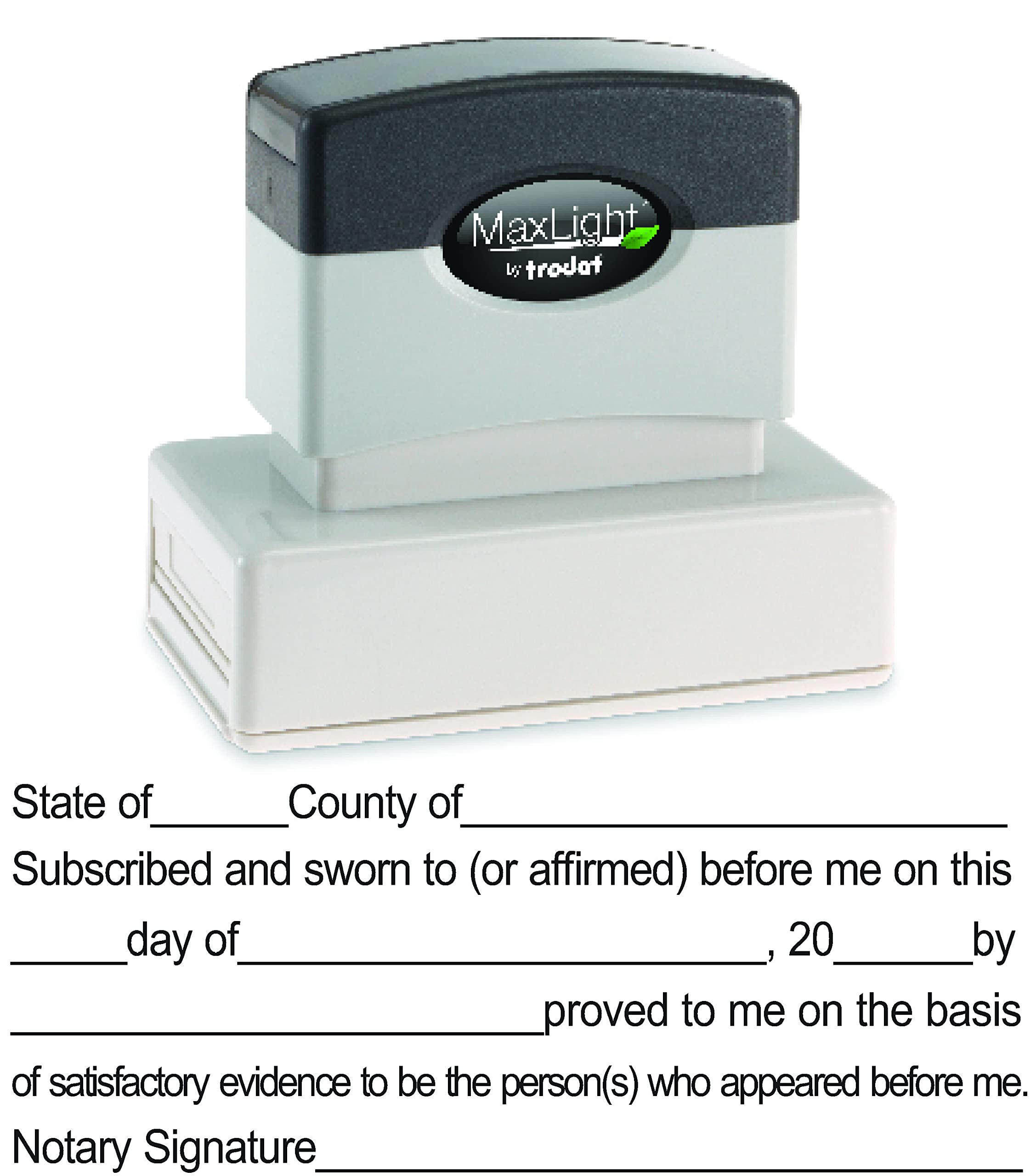 Notary Jurat Stamp - Self-Inking Notary Seal for Official Documents | Perfect for Notaries, Lawyers & Legal Professionals | Use for Certifications, Affidavits & Contracts