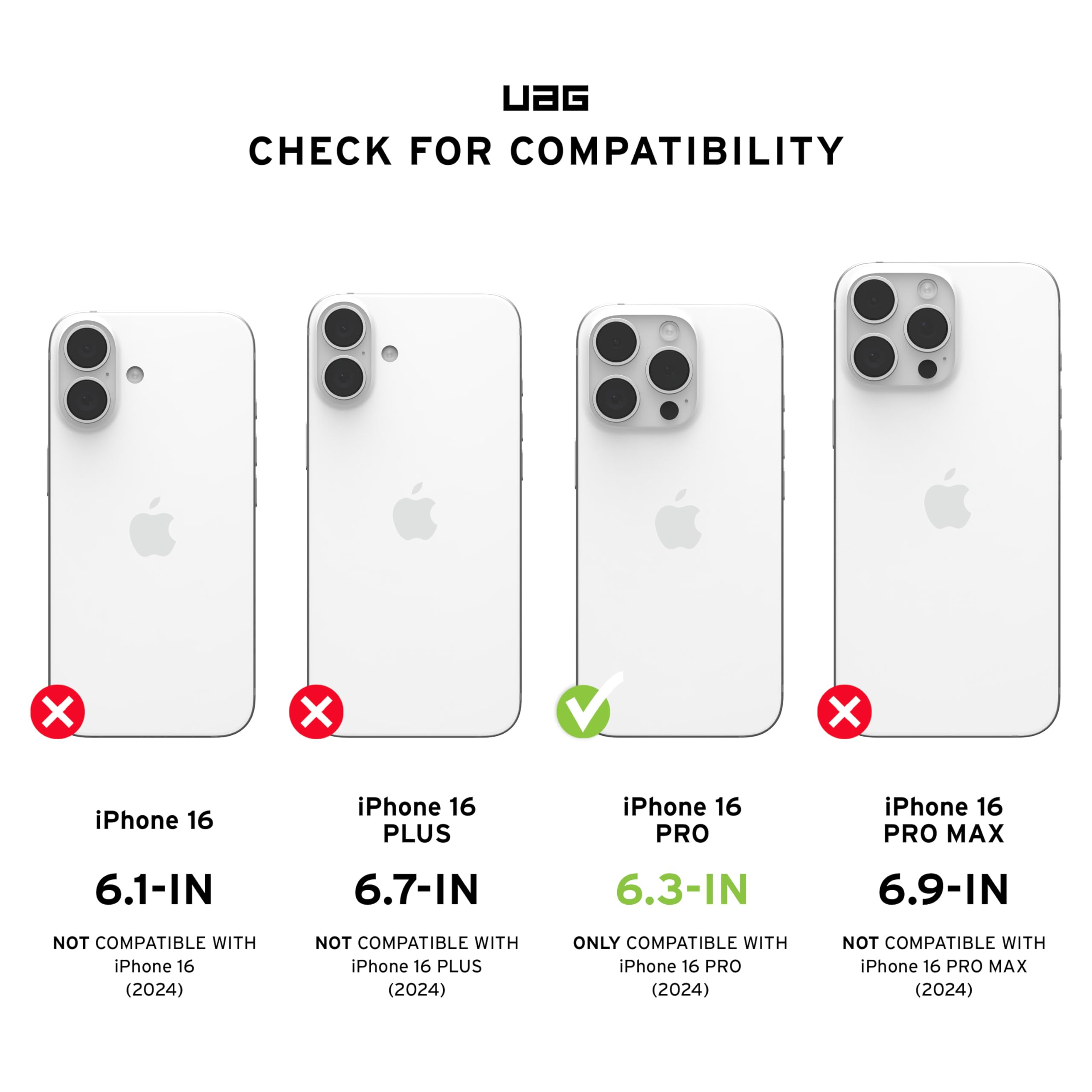 URBAN ARMOR GEAR UAG iPhone 16 Pro Case 6.3