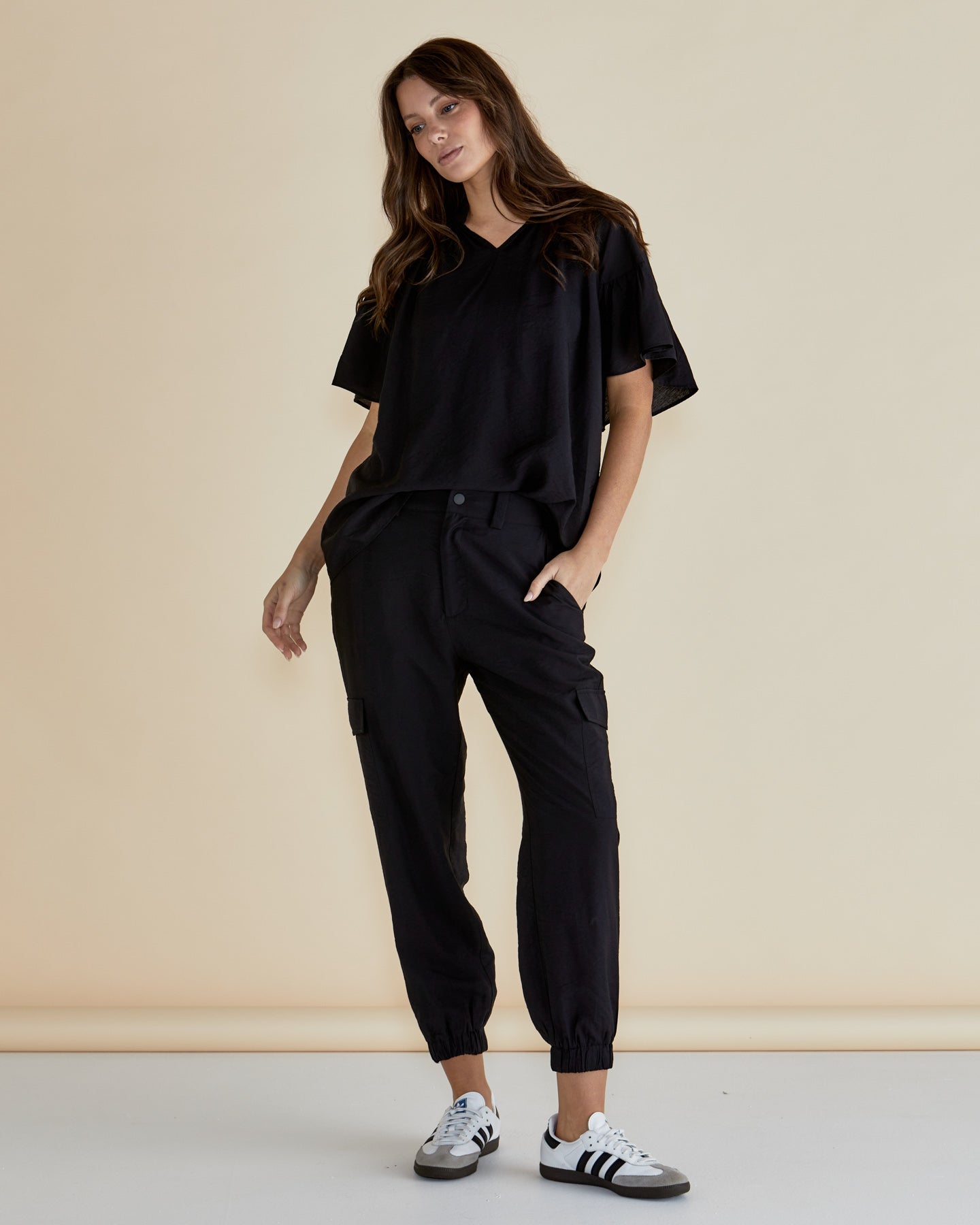 Betty Basics Vivienne Blouse for Women - Elegant Black Tops for Casual & Office Wear | Perfect for Work, Date Night & Everyday Outfits