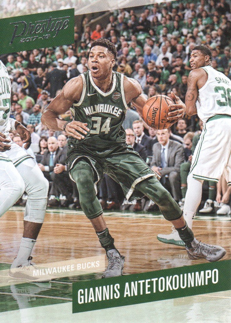 2017-18 Panini Prestige Basketball Card #6 Giannis Antetokounmpo Milwaukee Bucks NBA Trading Card - Perfect for Collectors, Sports Memorabilia Fans & Gift Giving