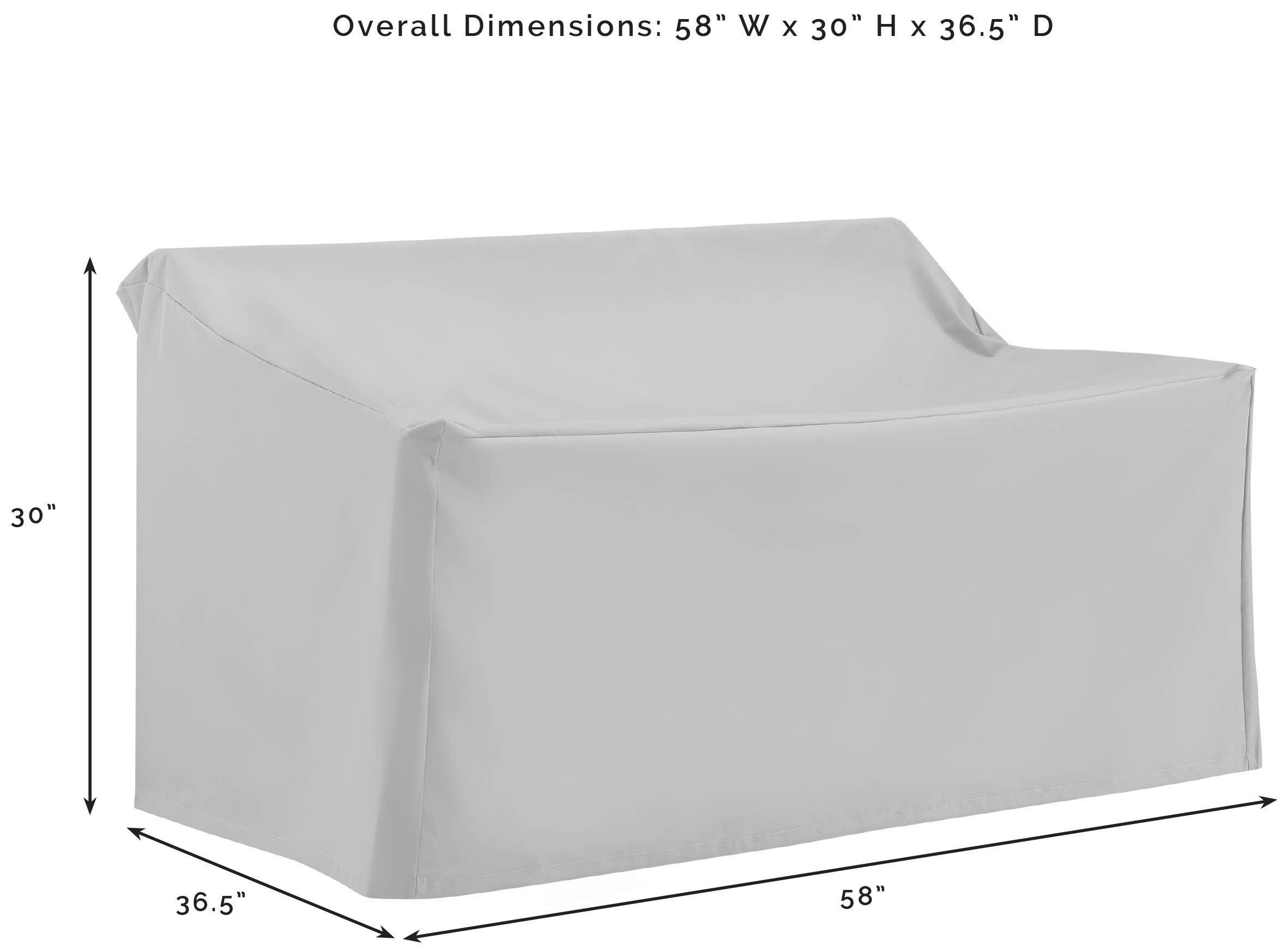 **Crosley Waterproof 5-Piece Patio Furniture Cover Set – Outdoor Loveseat, Chair & Table Covers in Tan – All-Weather Protection for Backyard, Deck & Garden**