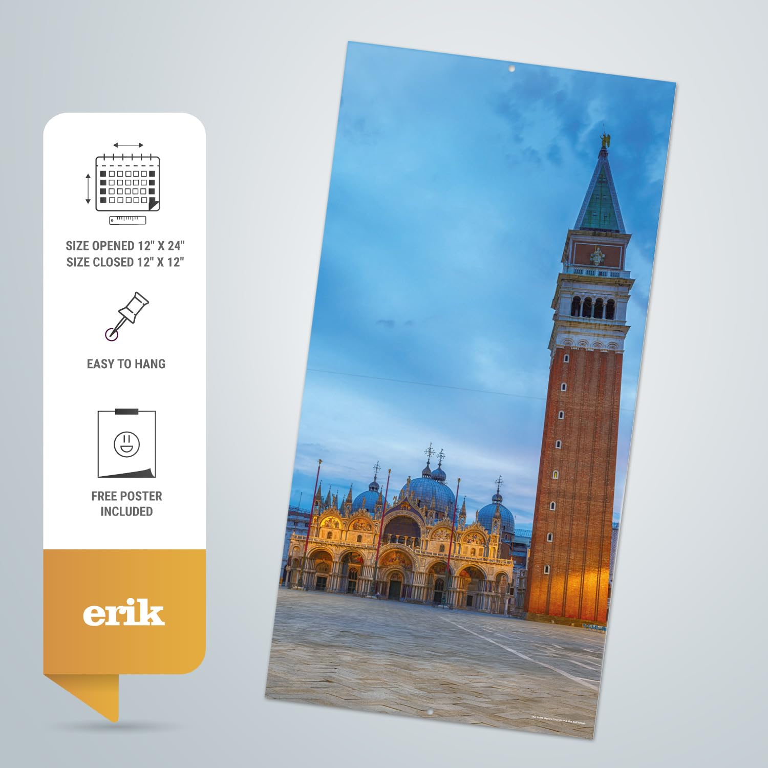 2025 Beautiful Places Wall Calendar - 12