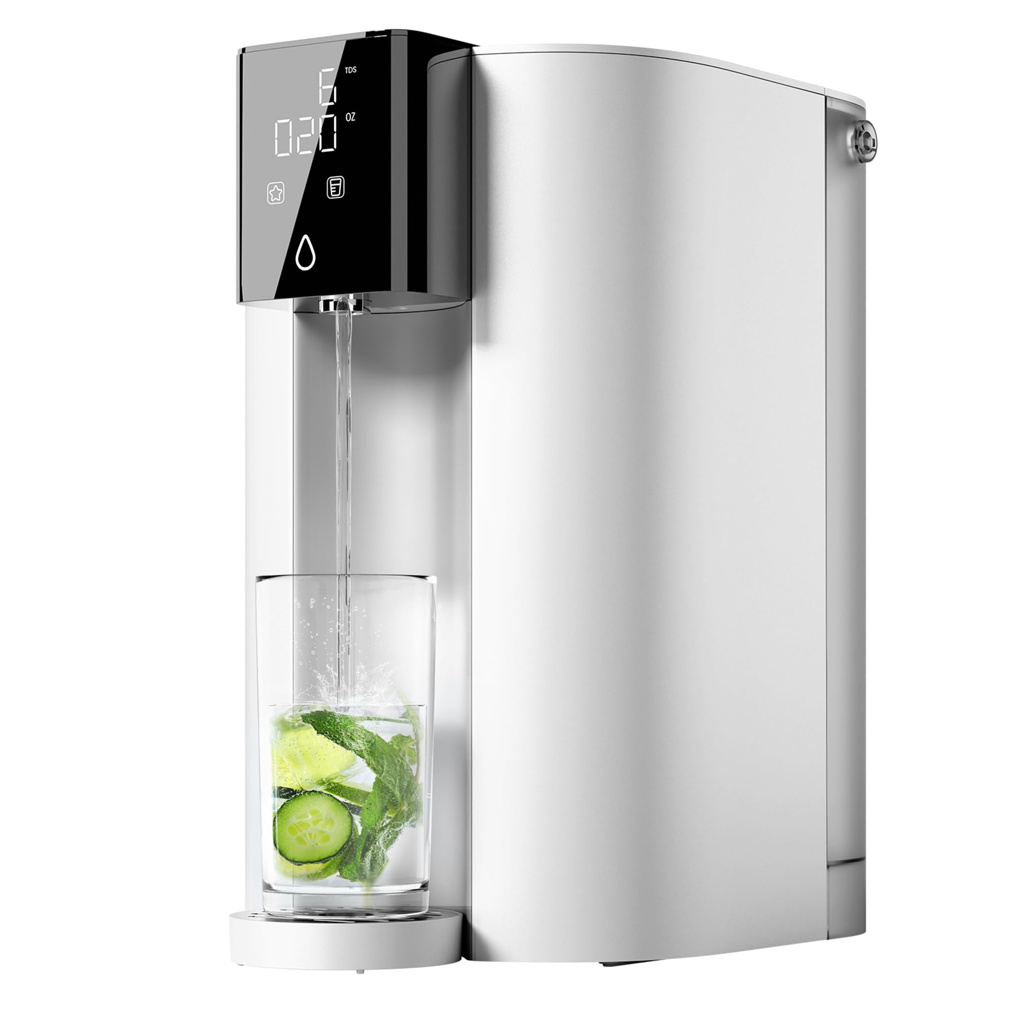 Waterdrop CoreRO Countertop Reverse Osmosis Water Filter System - NSF/ANSI 372 Certified 6-Stage Purification, 3:1 Pure to Drain Ratio, No Installation Required, Portable RO Water Pitcher for Home, Office & Travel Use