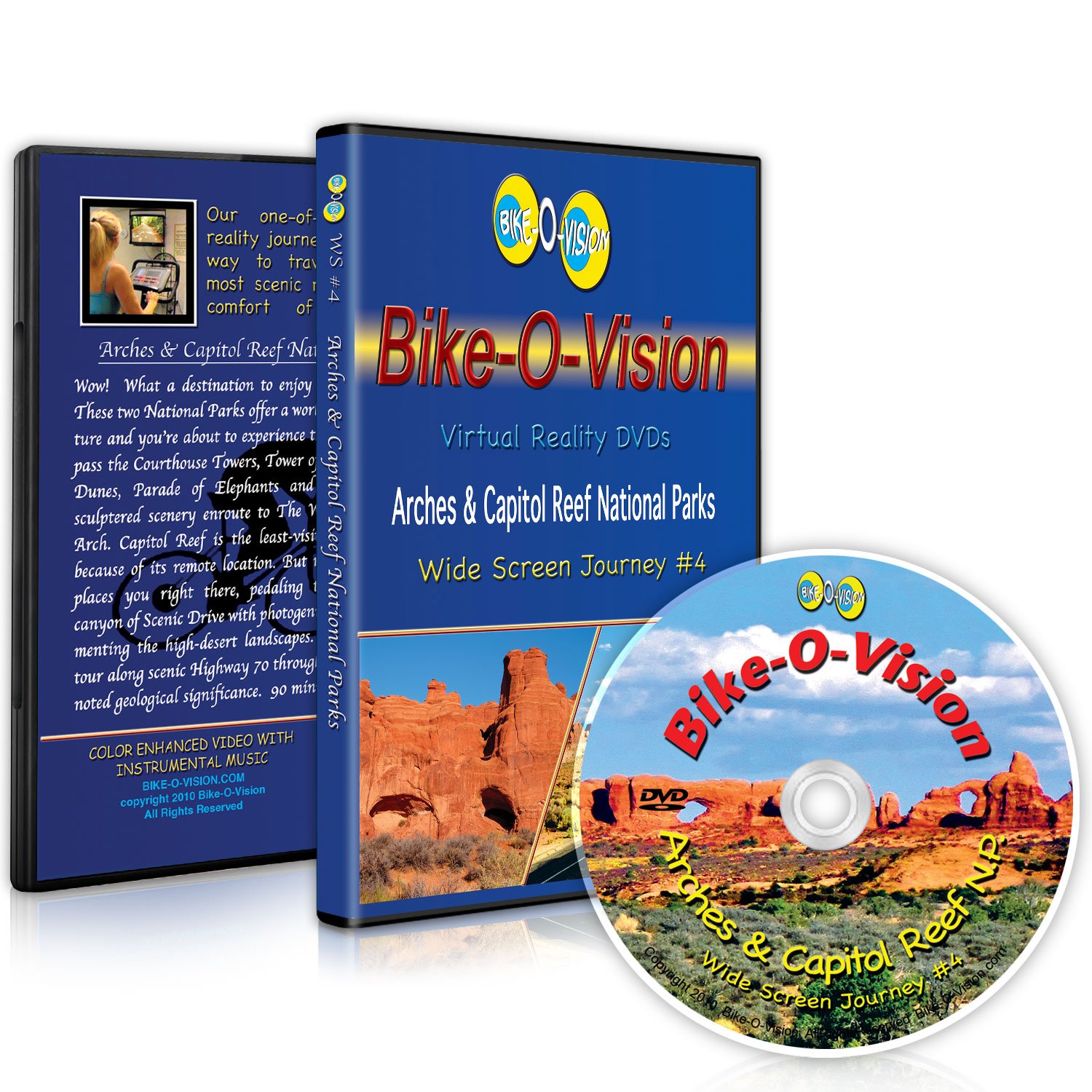 Bike-O-Vision Cycling Video: Scenic Rides Through Arches & Capitol Reef National Parks - Perfect for Indoor Cycling & Virtual Travel Adventures