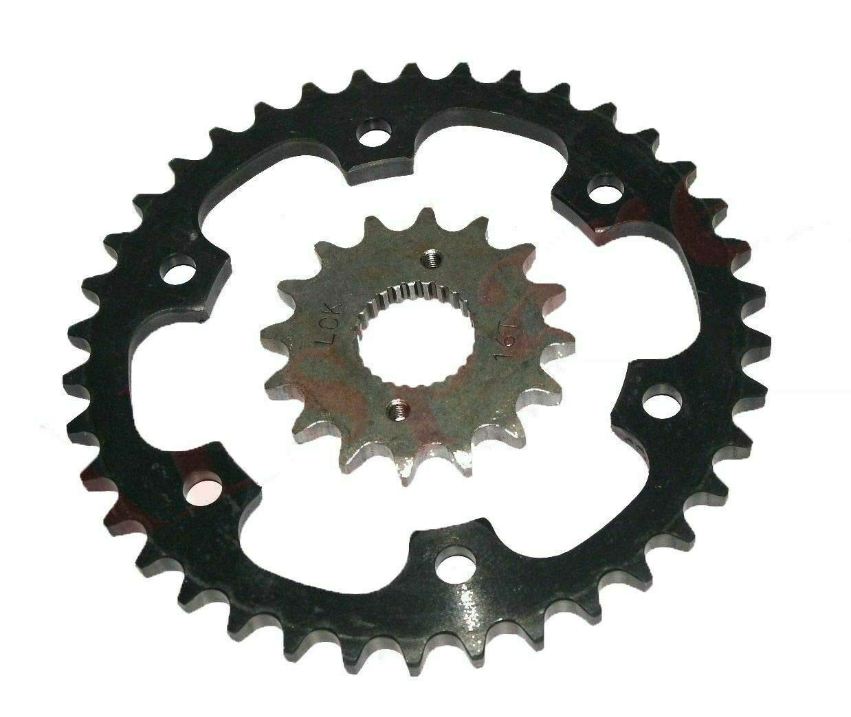 Royal Enfield Classic 350cc & Thunderbird 350cc Motorcycle Chain and Sprocket Kit - 16 Teeth Front Sprocket Replacement for Smooth Riding & Improved Performance | Perfect for City Commuting & Highway Cruising