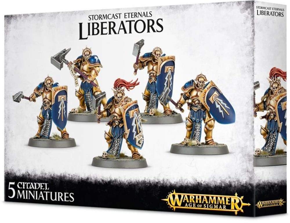 Games Workshop Liberators (2015 Edition) - Warhammer Age of Sigmar Stormcast Eternals Miniatures Set - Perfect for Tabletop Gaming, Collecting & Painting