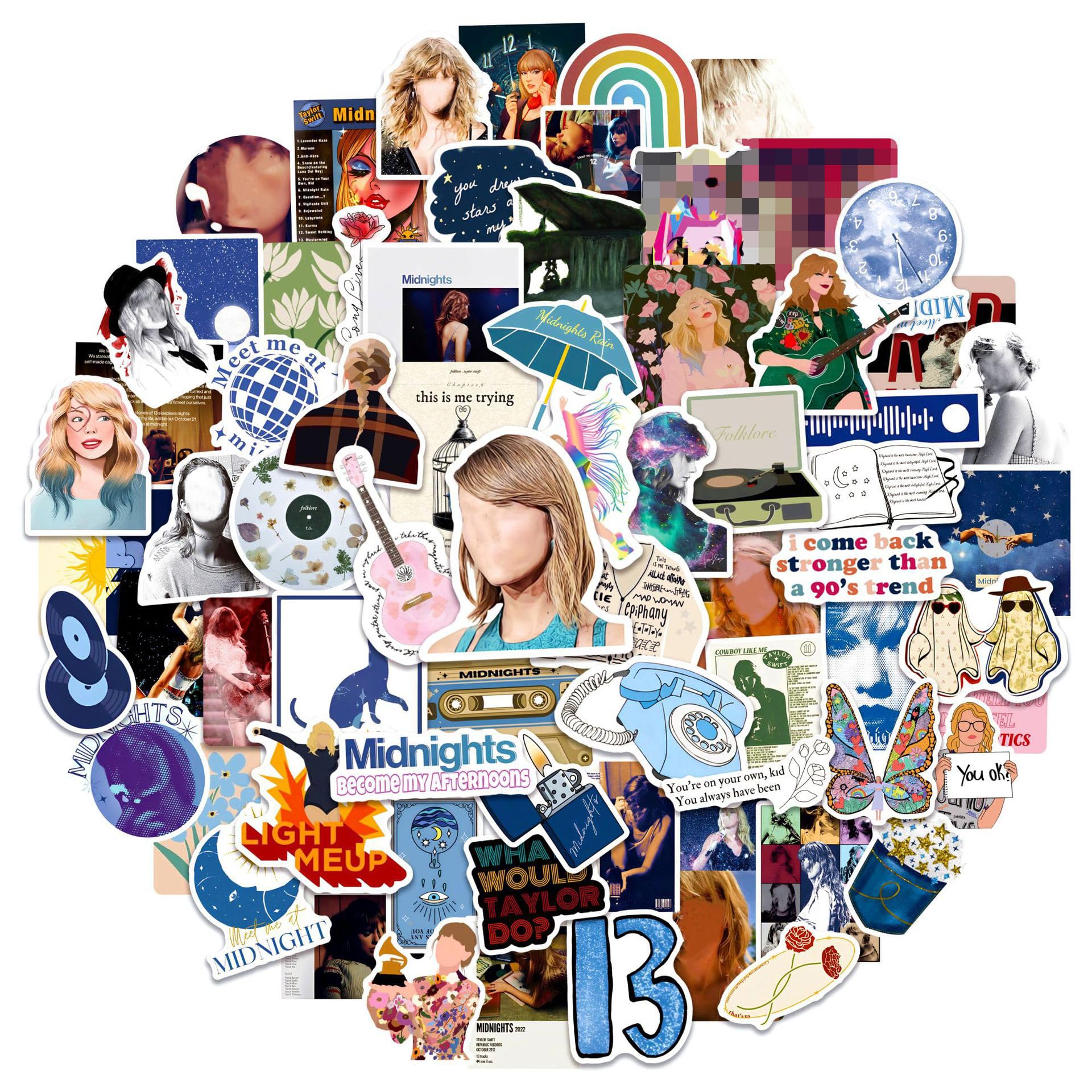 100PCS Singer Stickers for Water Bottles - Waterproof Vinyl Music Decals for Laptop, Guitar, Car, Fridge, Skateboard, Suitcase - Perfect for Kids, Teens & Music Lovers - Great for DIY Projects, Scrapbooking & Personalizing Your Belongings