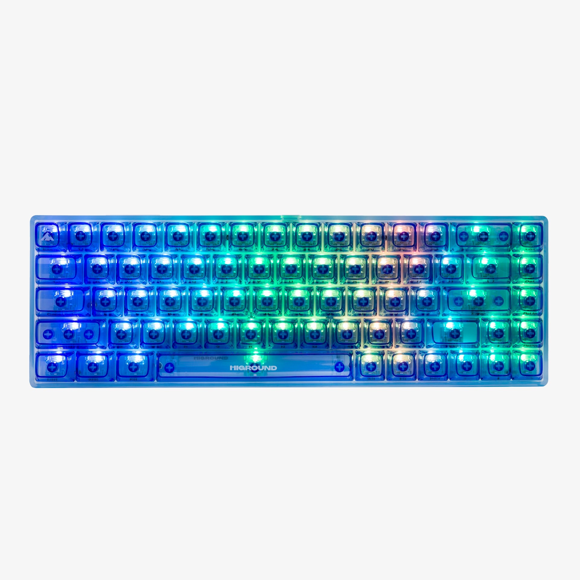Clear Sapphire Basecamp 65% Mechanical Keyboard with BW V2 Switches - Compact Gaming & Office Keyboard for Typists, Programmers & Gamers