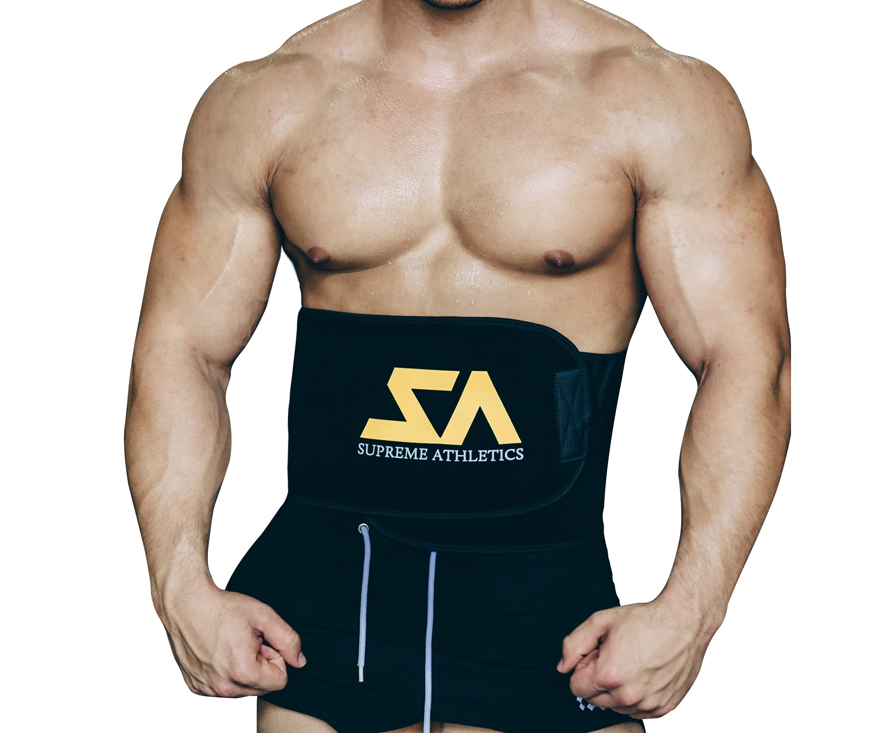 Premium Waist Trimmer Belt for Men & Women - Slimming Sweat Belt for Workout, Running, Gym, Yoga & Cycling | Boost Weight Loss & Core Support During Cardio Exercises & Fitness Training