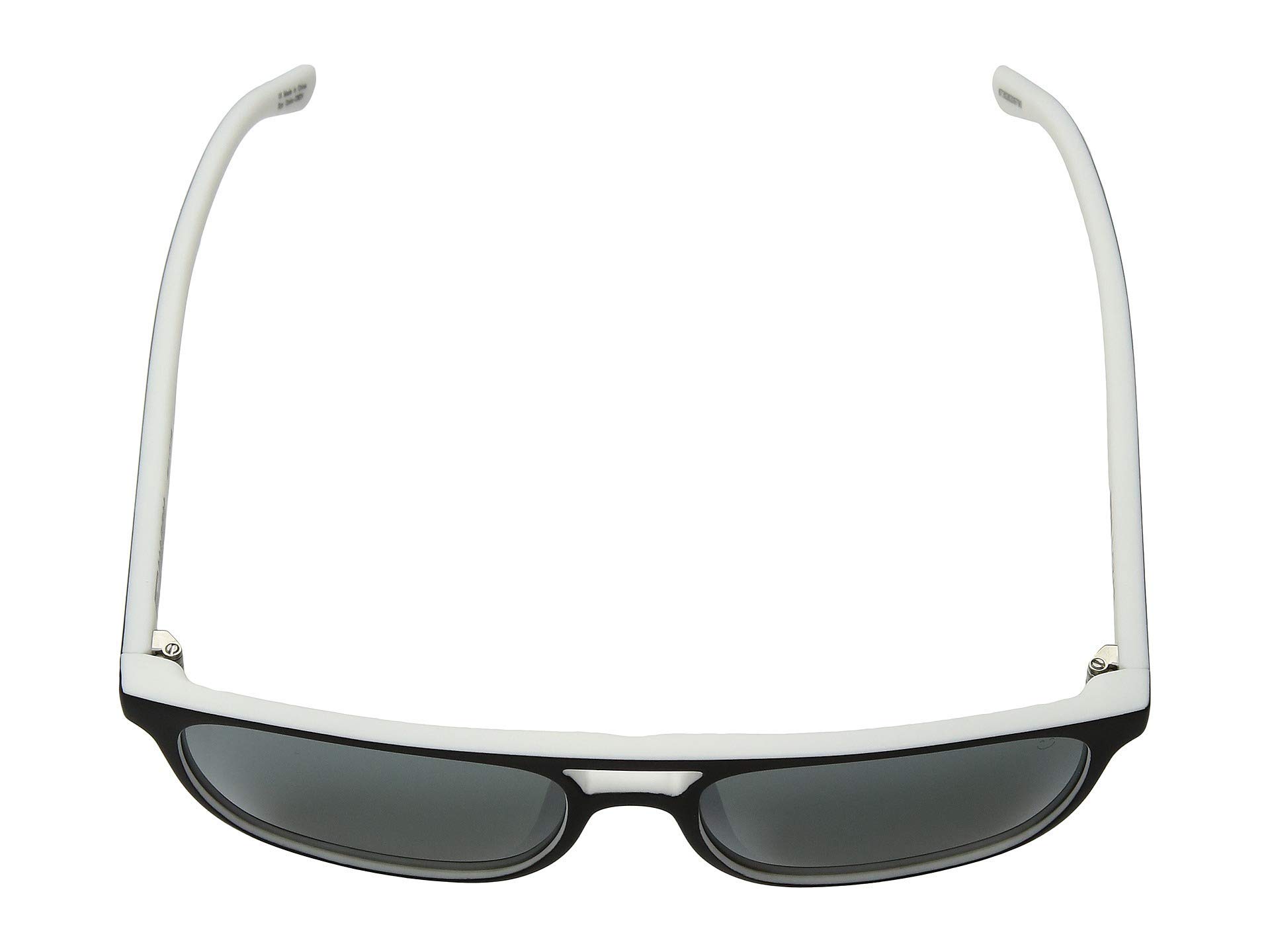 Spy Czar Sunglasses - Whitewall Black & White Frame with Happy Platinum Spectra Lens - UV Protection, Polarized, Stylish for Outdoor, Driving, Beach & Fashion