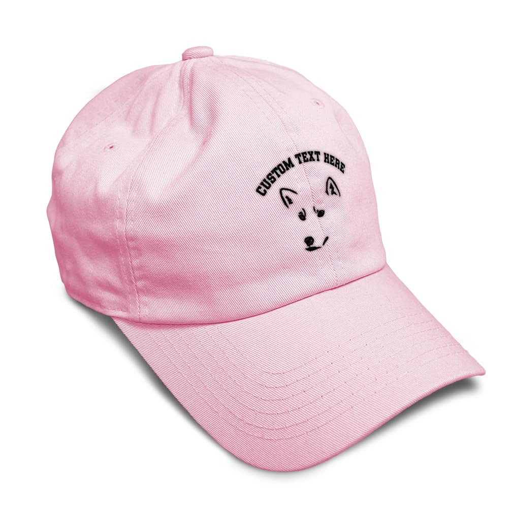 Stylish Shiba Inu Face Embroidery Cotton Baseball Cap - Soft Twill Dad Hat for Men & Women | Perfect for Dog Lovers, Casual Wear & Outdoor Activities