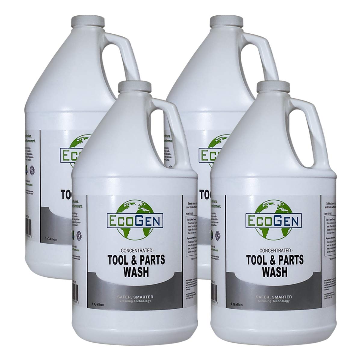 EcoGen ECOPRT-GCS Professional Tool & Parts Cleaner Concentrate - 1 Gallon (Case of 4) | Heavy-Duty Degreaser for Automotive, Industrial & Home Workshop Use | Safe for Metal, Plastic & Rubber Surfaces