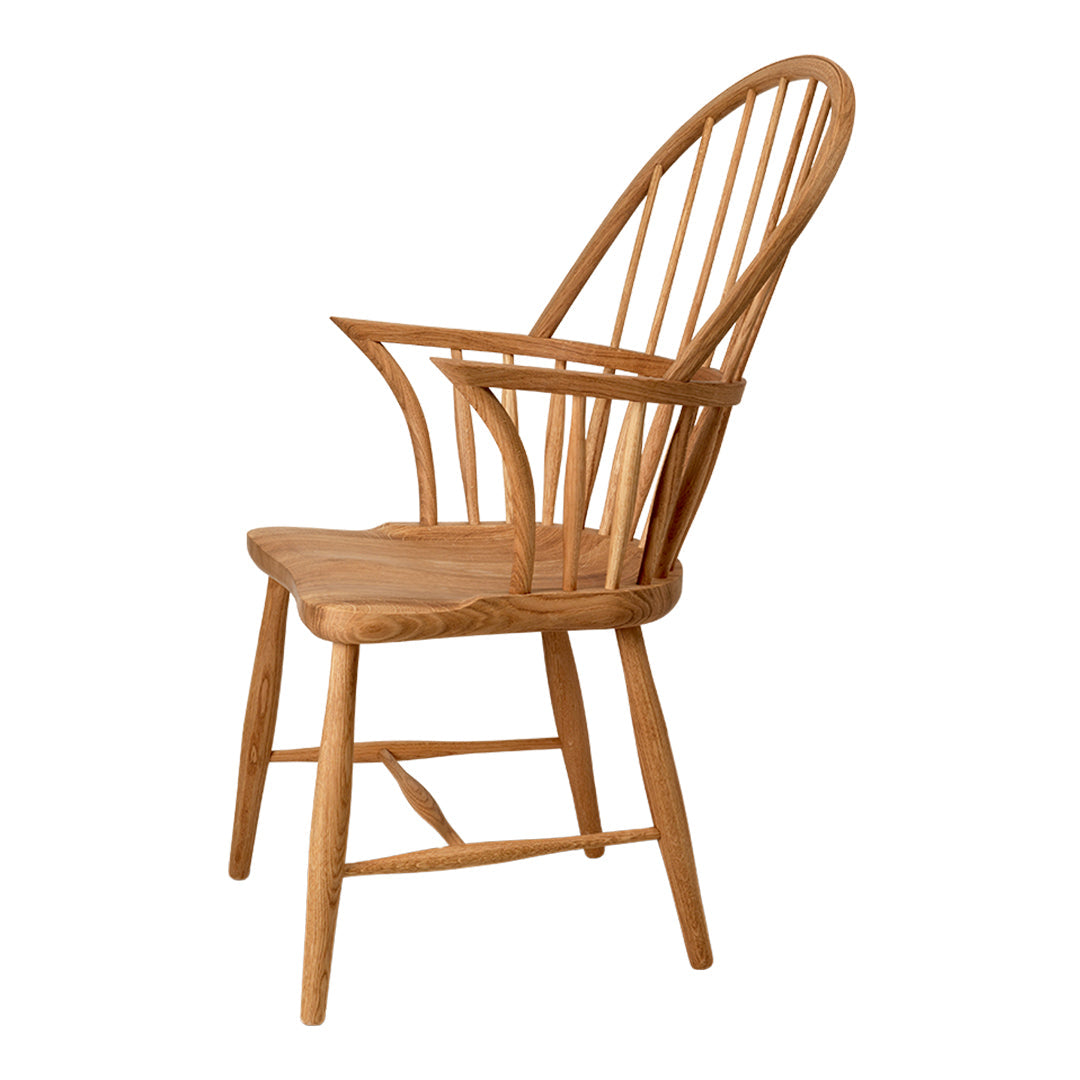 FH38 Windsor Armchair - Solid Wood Dining Chair, Comfortable Kitchen & Office Chair, Handcrafted Traditional Design - Perfect for Dining Rooms, Home Offices & Restaurants