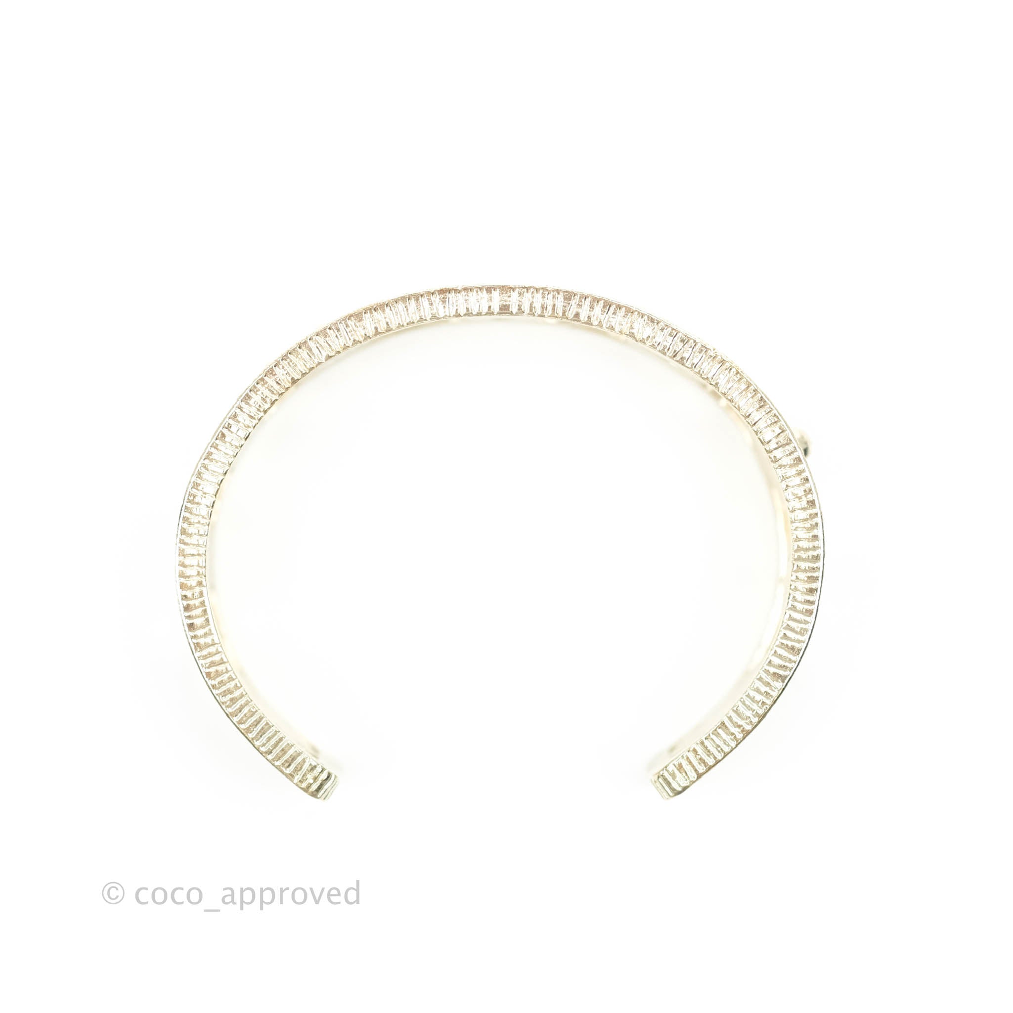 Chanel CC Cuff Bracelet in Light Gold Hardware - Luxury Fashion Jewelry for Women | Perfect for Parties, Weddings & Special Occasions