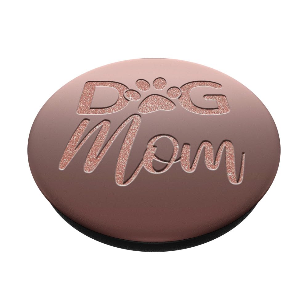 Dark Light Pink Dog Mom PopSockets PopGrip - Adhesive Phone Grip & Stand for iPhone, Samsung, Smartphones - Perfect for Pet Lovers, Daily Use, Selfies, and Secure Phone Handling