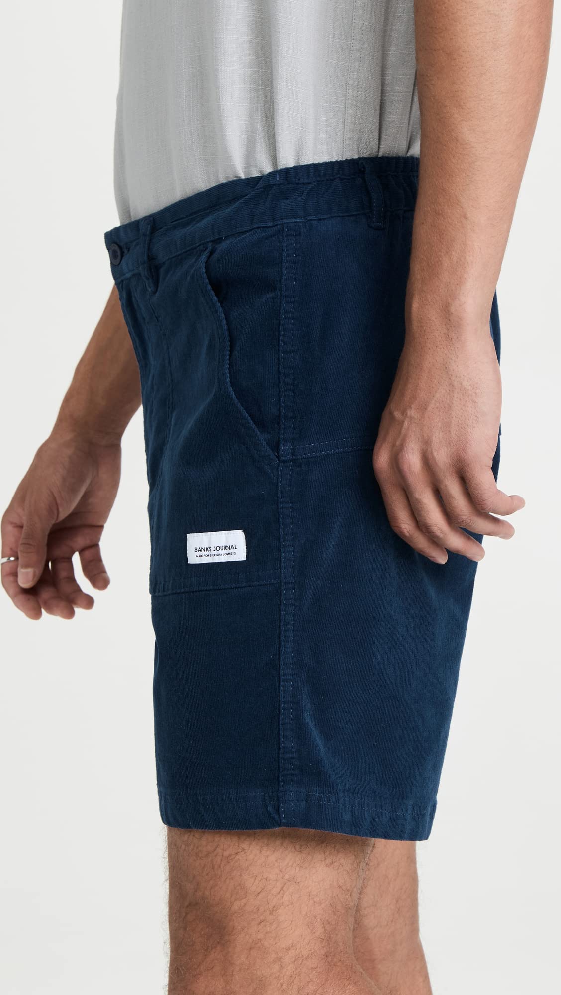 Banks Journal Men's Big Bear Corduroy Shorts - Comfortable Casual Wear for Outdoor Activities, Hiking, and Summer Adventures