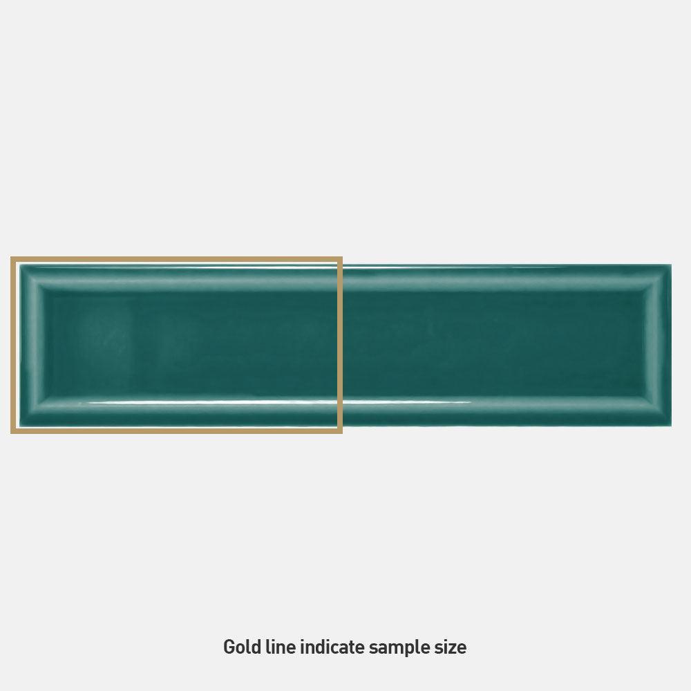 Metro Dark Green Glossy Ceramic Subway Tile 4.25x11 Inch - Perfect for Kitchen Backsplash, Bathroom Walls & Shower Surrounds