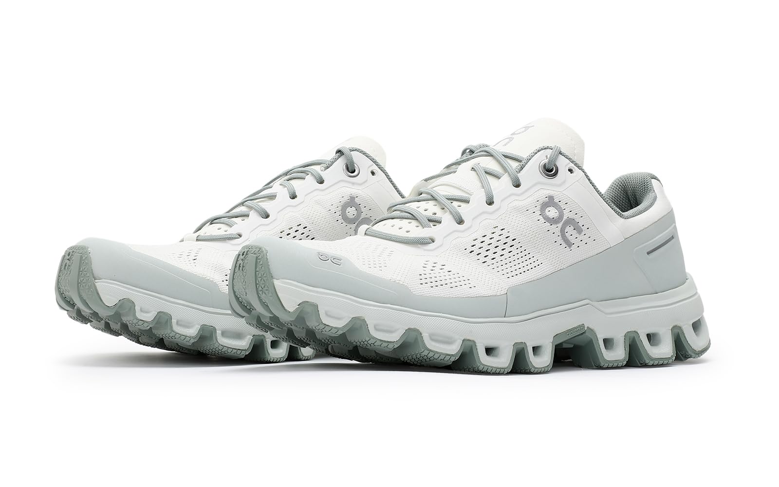 ON Running Women's Cloudventure Trail Running Shoes - White/Moss - Lightweight & Waterproof for Hiking, Trail Running & Outdoor Adventures