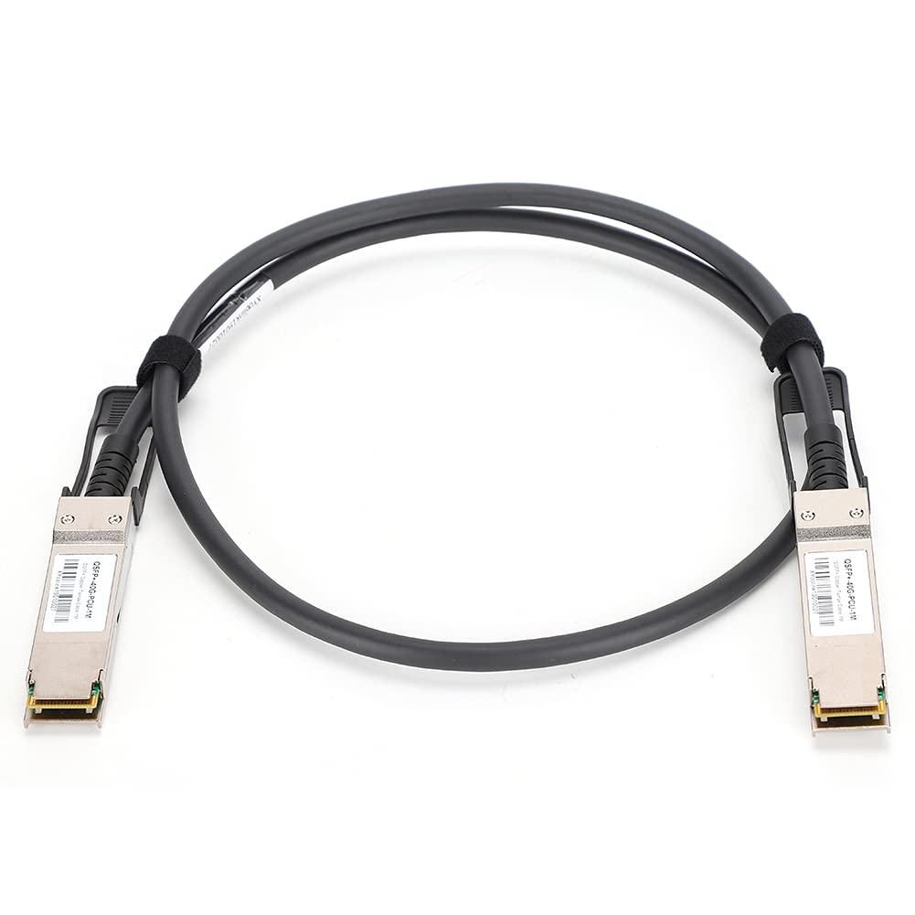 **40Gbps QSFP+ Ethernet Cable - 2M High-Speed Copper Network Cable Compatible with Arista, Cisco, Juniper | Durable & Adjustable for Data Centers, Server Rooms, and Business Networking**