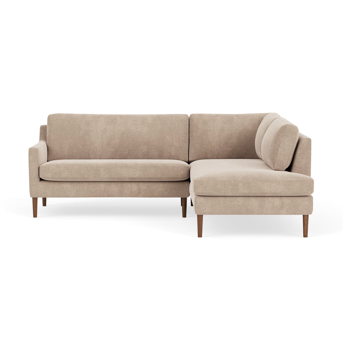 Astha Fabric Right Corner Sofa - Modern L-Shaped Sectional Couch for Living Room, Home Theater & Small Spaces | Comfortable & Stylish Lounge Furniture