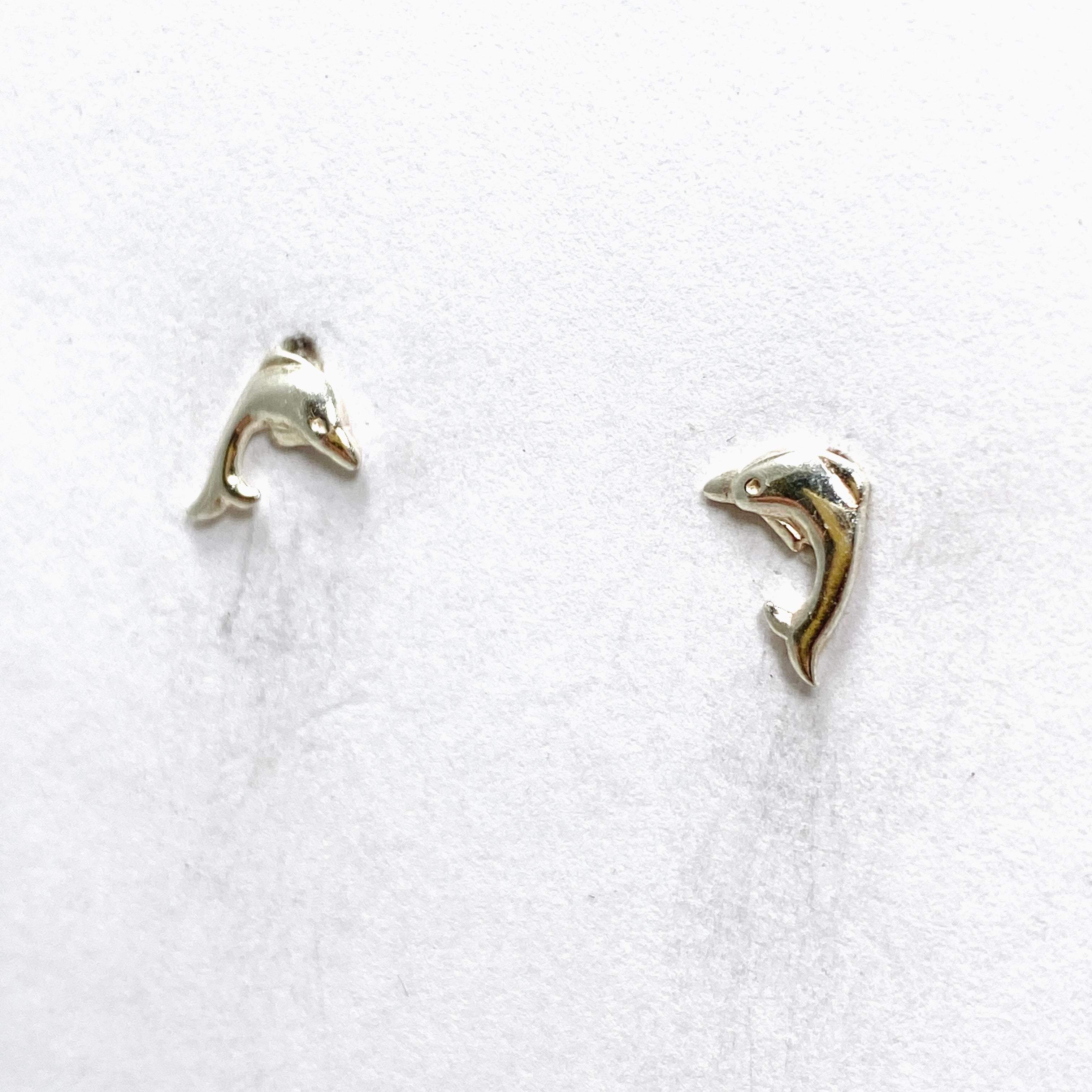 925 Sterling Silver Dolphin Stud Earrings SE006 - Perfect for Beach Parties, Gifts & Everyday Wear