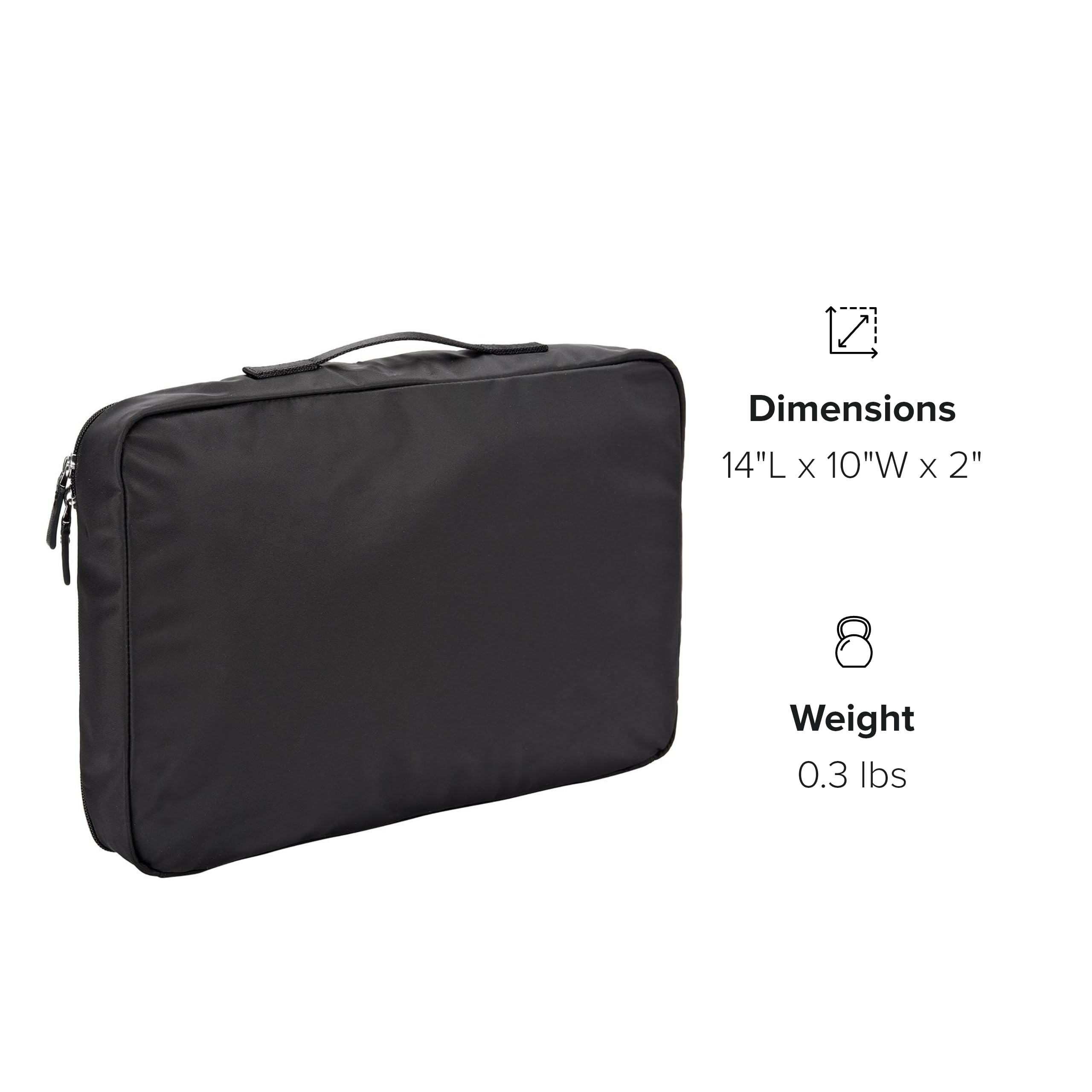 TUMI Large Packing Cube - Premium Travel Suitcase Organizer for Clothes, Toiletries & Bulky Items - Black - Perfect for Business Trips & Vacation Packing