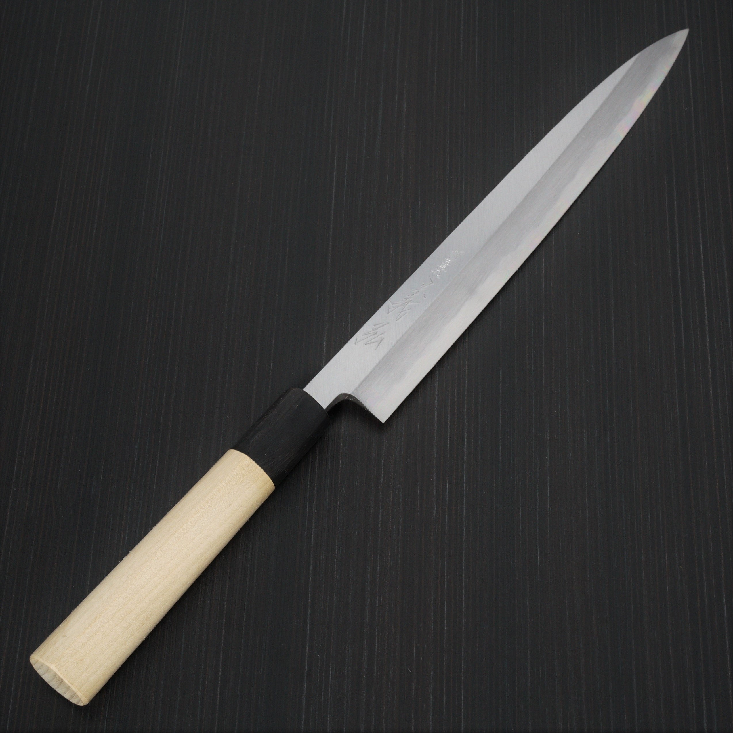 Premium Yoshihiro Jyosaku Shirogami White Steel #2 Sashimi Yanagiba Knife 240mm - Japanese Handcrafted Chef Knife for Sushi, Sashimi & Precision Cutting - Perfect for Professional Chefs & Home Cooking Enthusiasts