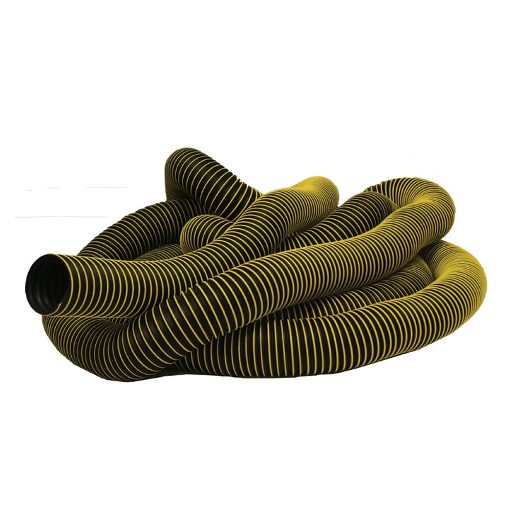 Thermoplastic Flex Medium Duty WS Rubber Hose - 8 Inch ID x 25 Feet Length (Fully Stretched) for Industrial Water Transfer, Chemical Handling & Agricultural Irrigation
