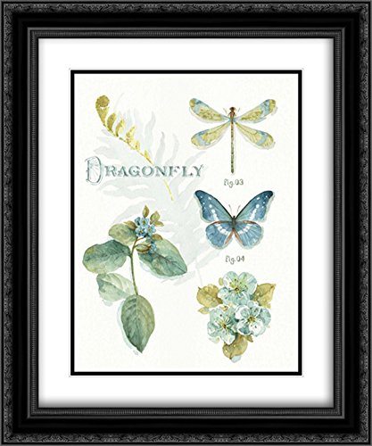 15x17 Black Ornate Framed Botanical Art Print - My Greenhouse Botanical II - Double Matted Museum Quality Wall Decor for Living Room, Bedroom & Office