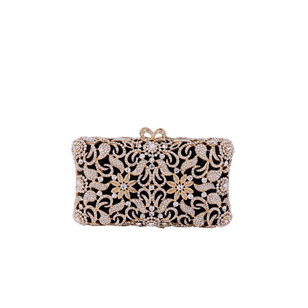 DEBIMY Women's Rhinestone Flower Clutch - Crystal Evening Bag for Wedding, Prom, Cocktail Party | Elegant Handbag for Formal Events & Special Occasions