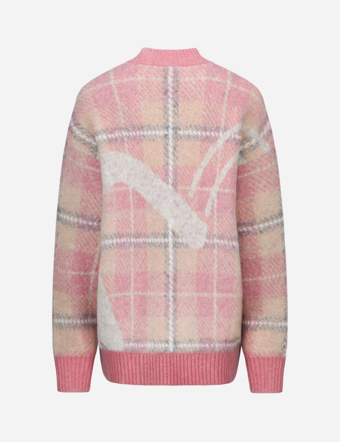 Cozy Checked Knitted Sweater for Women - Vintage Plaid Pullover Winter Warm Casual Tops - Perfect for Holiday Outfits, Christmas Parties & Casual Fall Fashion