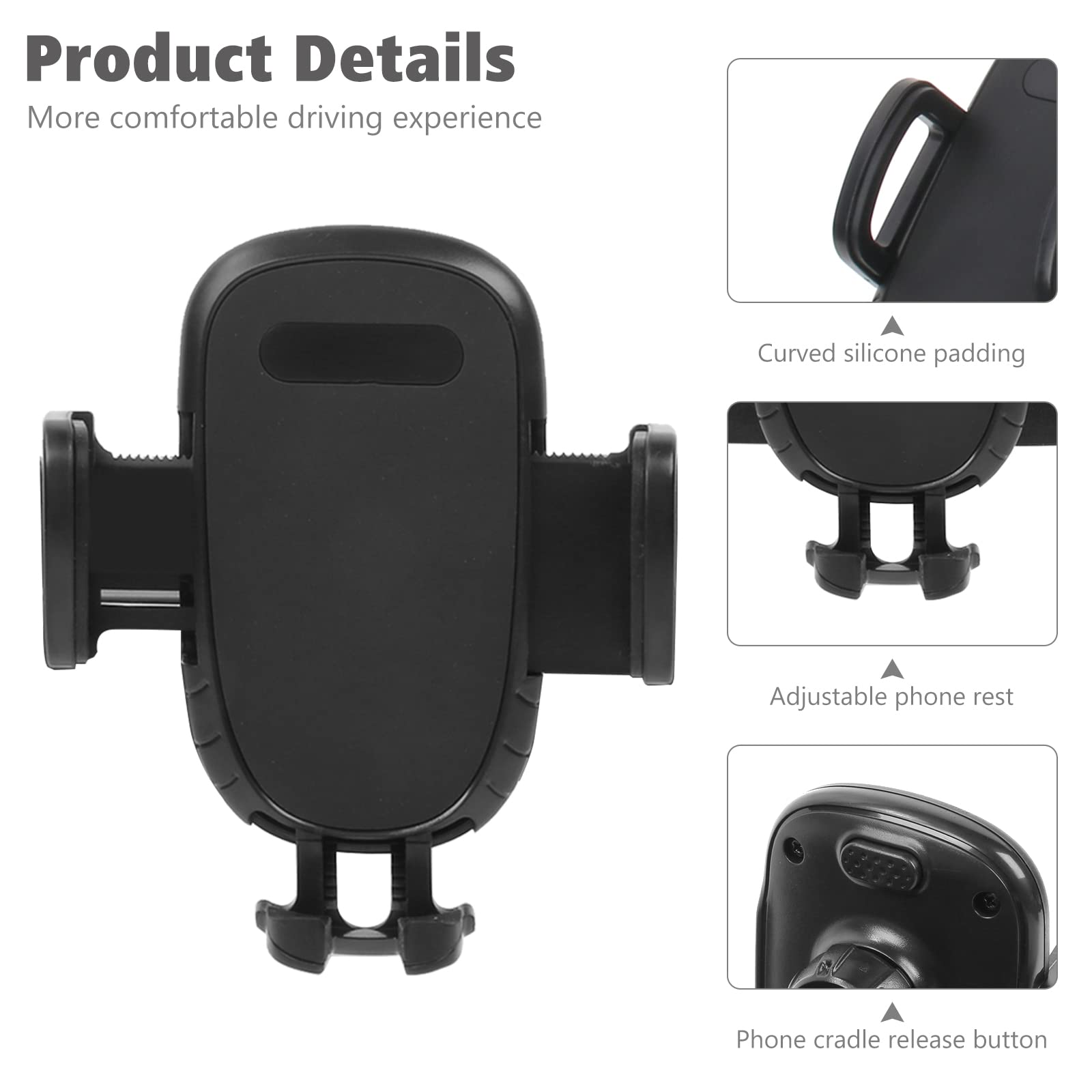 JeCar TJ Phone Holder Upgrade - Dash Cellphone Mount with Storage Tray for Jeep Wrangler TJ (1997-2006) | Interior Accessories | Secure & Convenient for Off-Roading & Daily Commute
