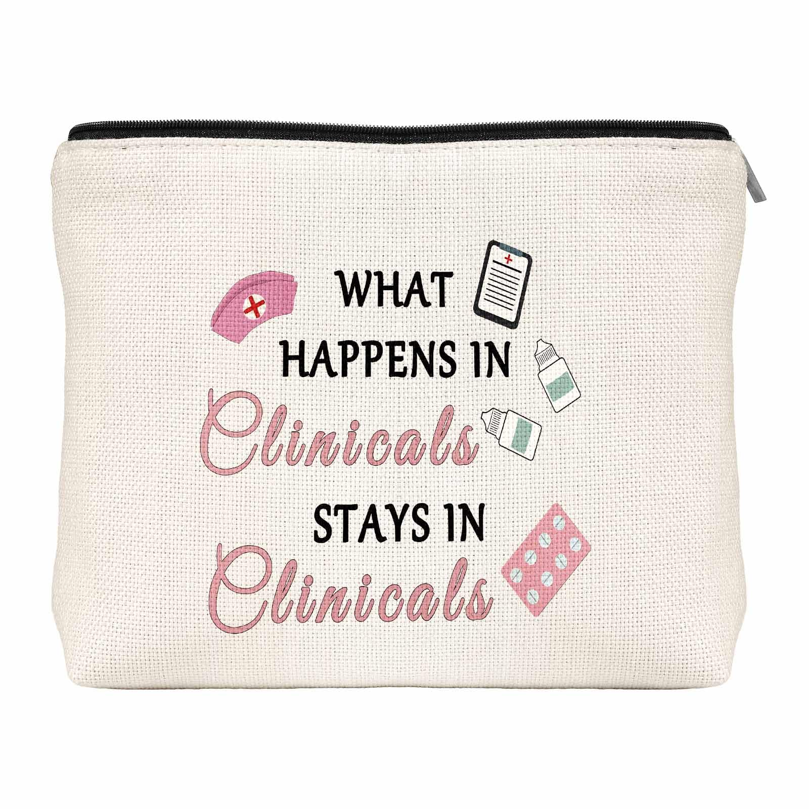 Trendy Christmas & Thanksgiving Gifts for Women - Cute Travel Zipper Pouch Cosmetic Bag - Unique Gift Ideas for Her - Perfect for Makeup Storage & Travel Essentials
