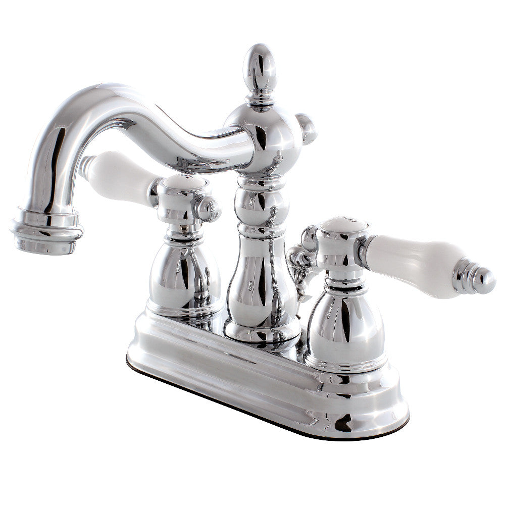 Kingston Brass KB1608BPL 4-Inch Centerset Bathroom Faucet - Polished Brass Finish for Vanity Sink - Perfect for Bathroom Remodeling & Home Upgrade