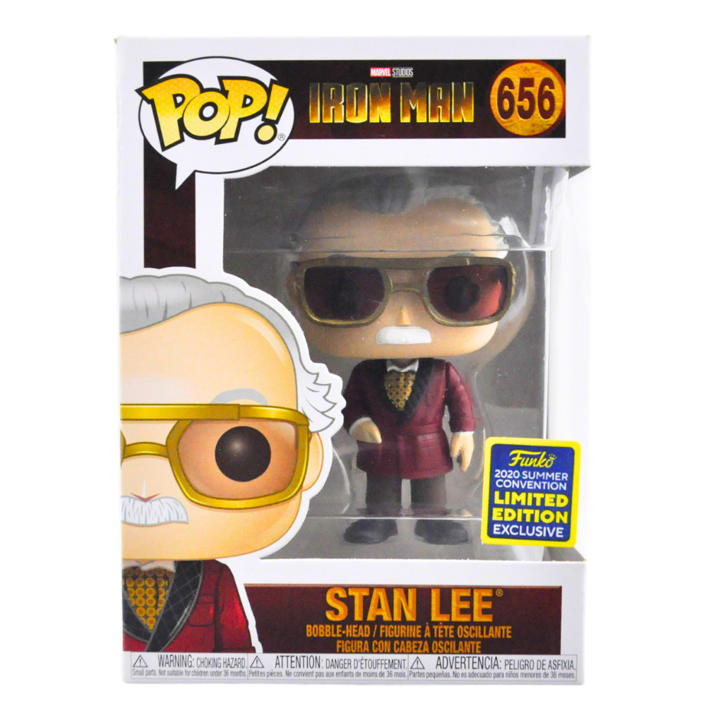 Funko Pop! Stan Lee as Iron Man - 2020 Summer Convention Exclusive Collectible Figure | Perfect for Marvel Fans & Comic Book Collectors | Display for Home, Office, or Gift