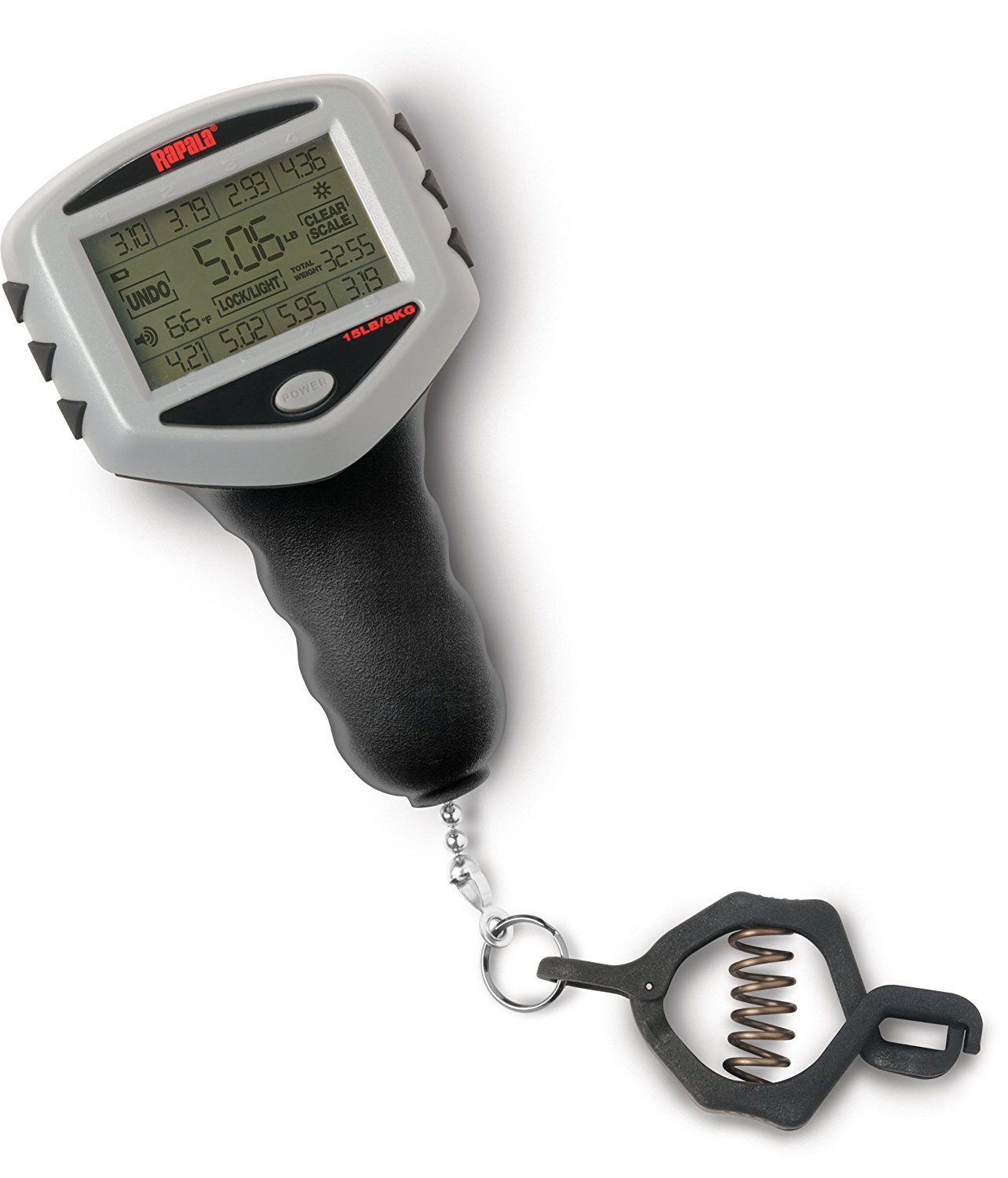 Rapala Touch Screen Tournament Fishing Scale 15lb - Digital Fish Weighing Scale for Bass, Trout, and Freshwater Fishing - Perfect for Tournaments, Kayak Fishing, and Outdoor Adventures