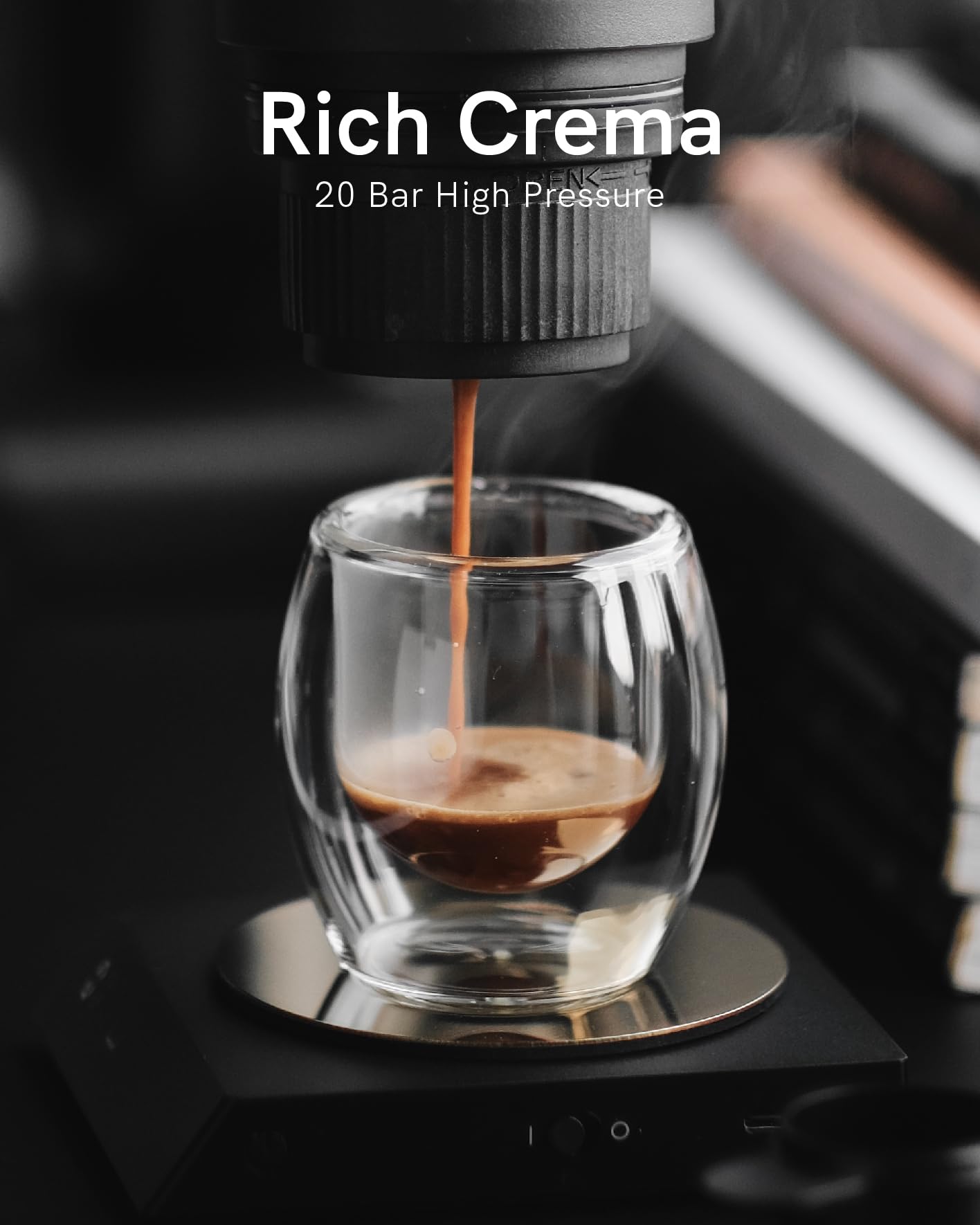 Portable Electric Espresso Machine - 7500mAh Battery Travel Coffee Maker with Self-Heating & Type-C, Compatible with Coffee & Nespresso Capsules - Perfect for Camping, Office & Road Trips