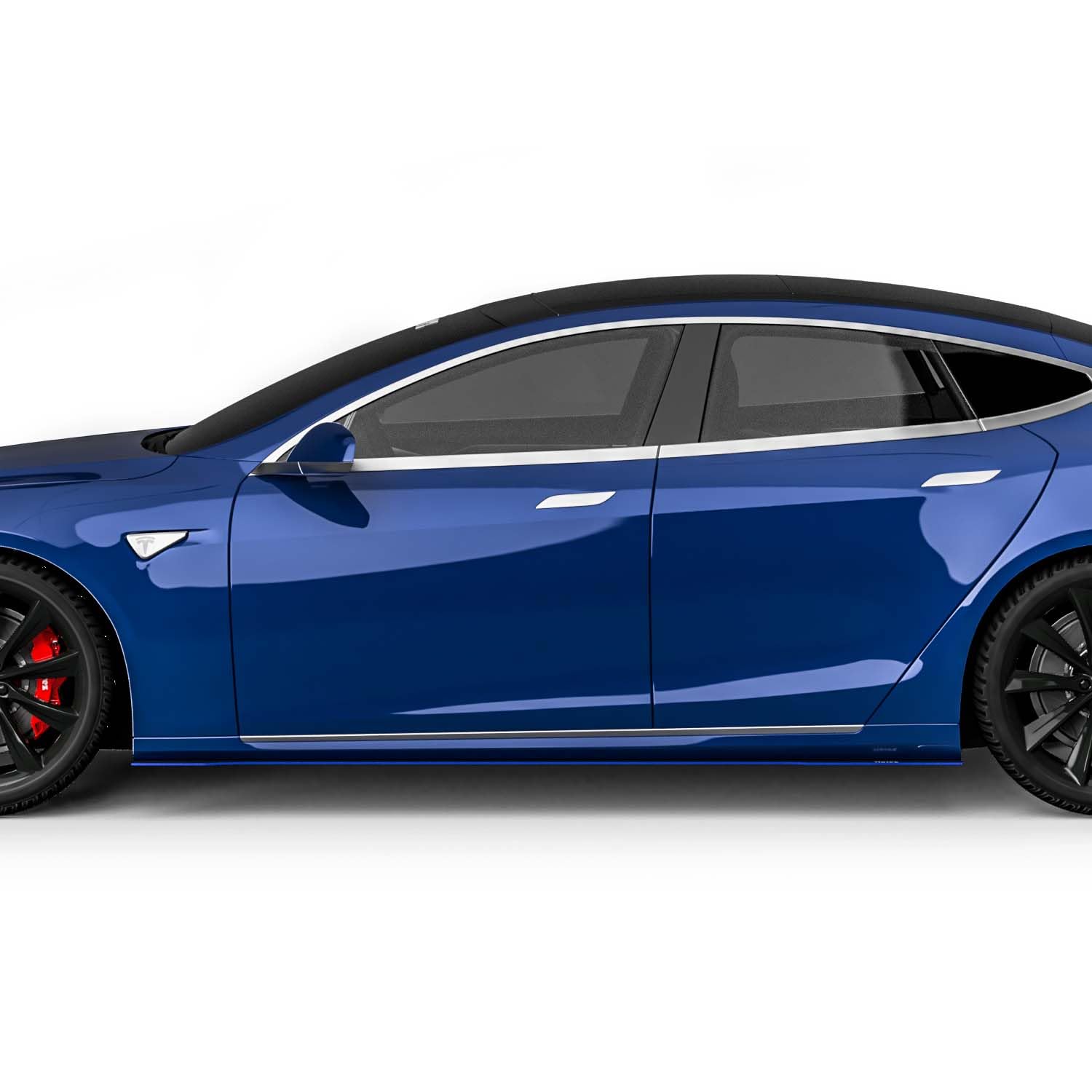 Vicrez VR1 Side Splitter vz102386 - Compatible with Tesla Model S 2015-2021 | Front Bumper Lip Spoiler | Aggressive Styling & Improved Aerodynamics | Perfect for Car Enthusiasts & Performance Upgrades