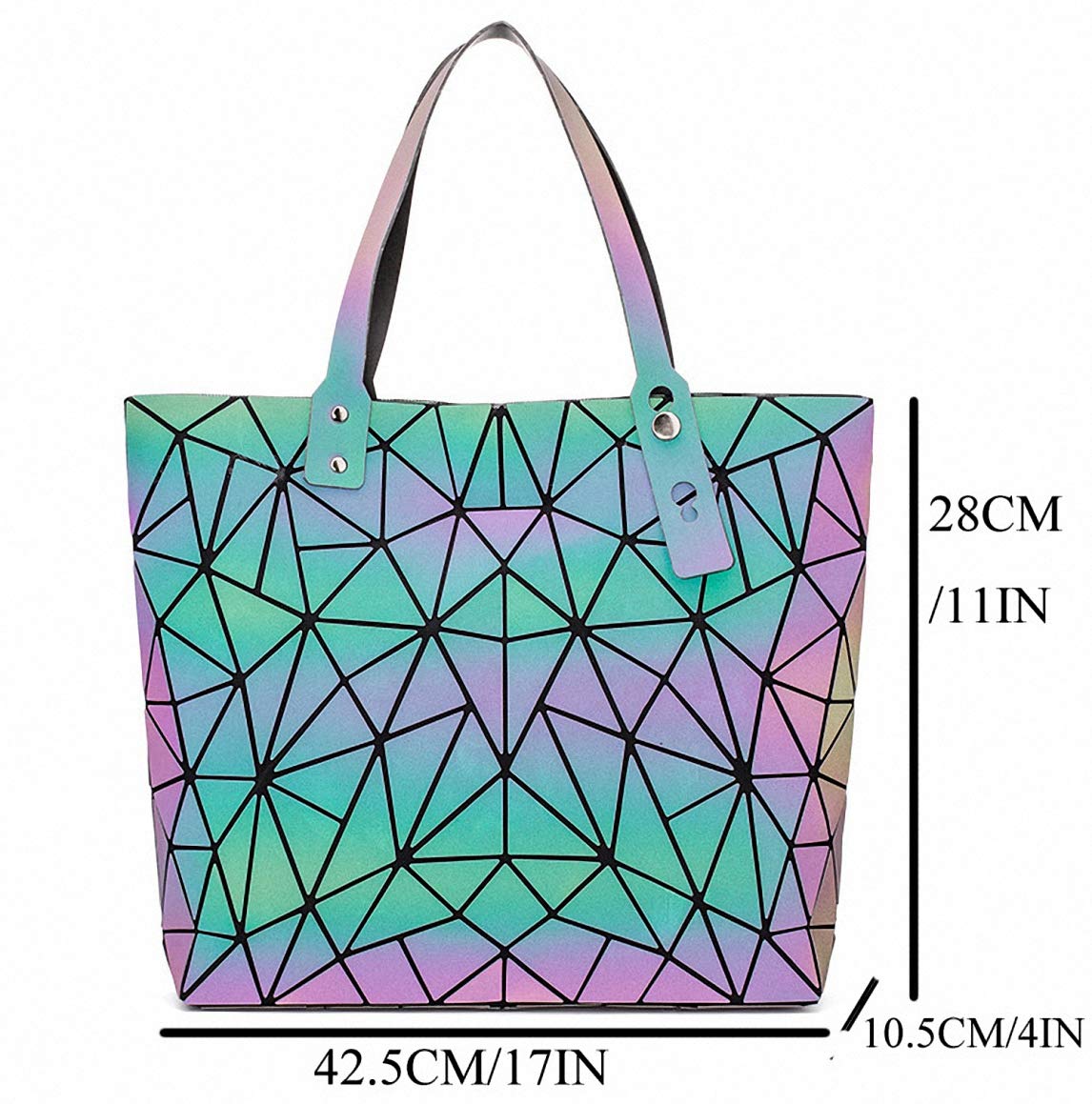 Luminous Holographic Tote Bag for Women - Stylish Crossbody Purse for Parties & Night Out