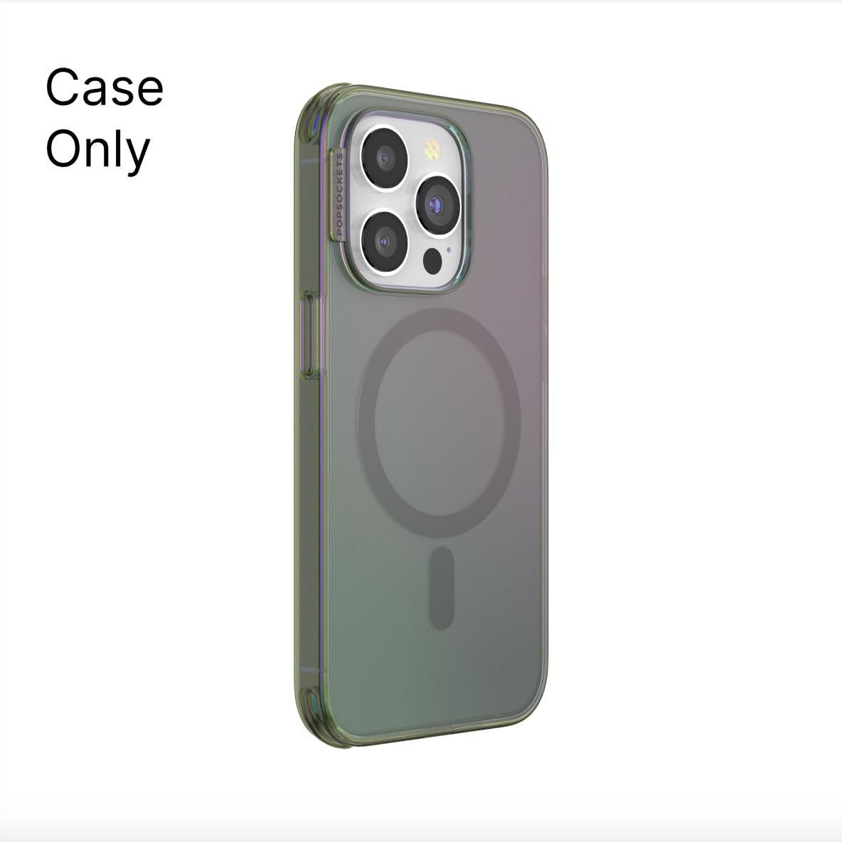 PopSockets MagSafe PopCase for iPhone 15 Pro Max - Repositionable PopGrip Slide Stand with Swappable Top (Nightshade) - Perfect for Hands-Free Viewing, Secure Grip & Everyday Protection