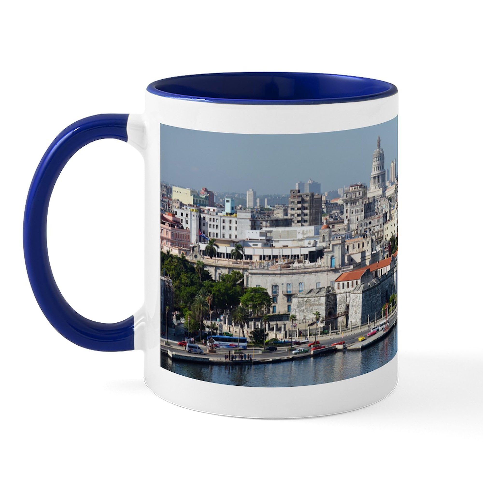 Havana Cuba Themed 11 oz (325 ml) Ceramic Coffee Mug - Perfect for Home, Office & Travel - Unique Gift for Coffee Lovers