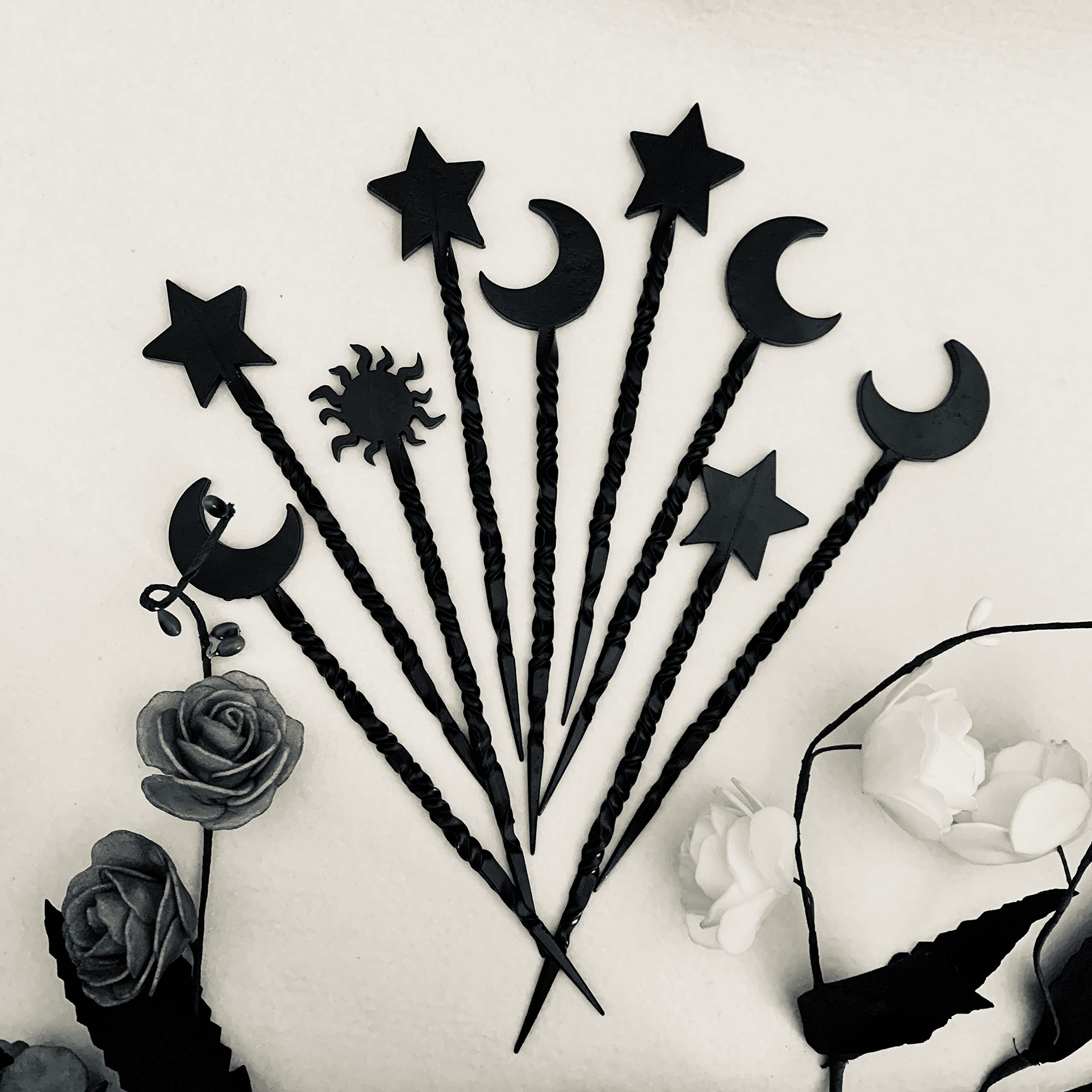 Elegant Star Hair Stick - Metal Hair Pin Magic Wand for Bridal, Cosplay & Everyday Styling | Perfect Hair Accessory Gift (1 Piece, Star Design) | Great for Weddings, Parties & Themed Events