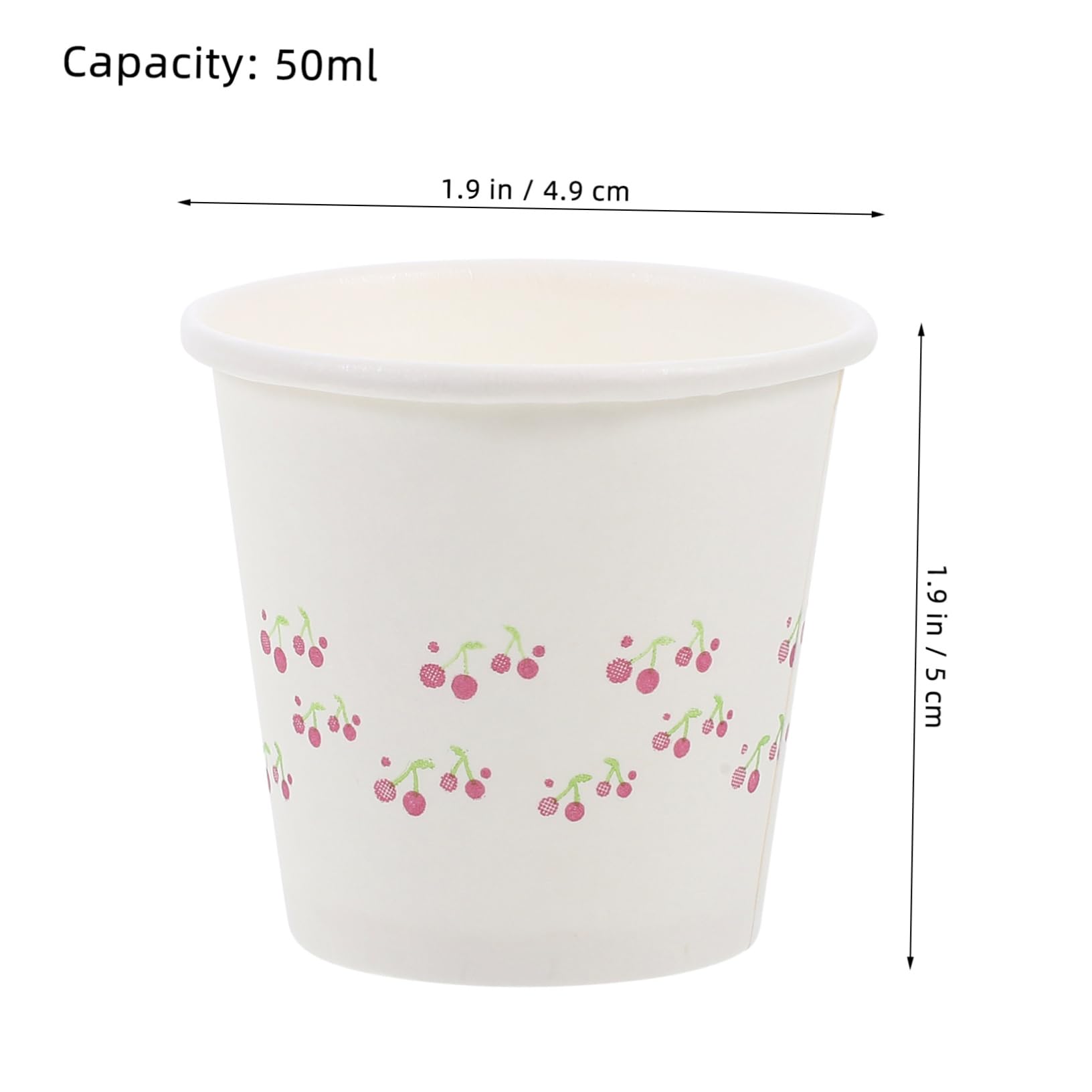 VILLFUL 50ml Mini Disposable Paper Cups - 100 Pack for Juice, Water & Snacks Sampling | Perfect for Parties, Offices, Gatherings & Tasting Events | Eco-Friendly Small Cups for Beverage Tasting, Food Sampling & Catering