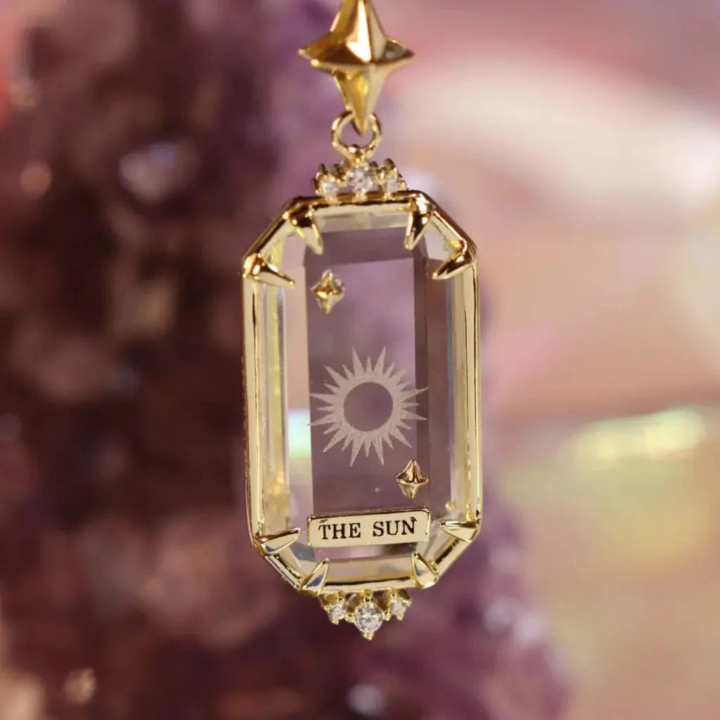 Authentic Tarot Pendants for Women - Handmade Mystical Jewelry for Spiritual Protection & Divination | Perfect for Wiccan Rituals, Meditation & Gift Giving