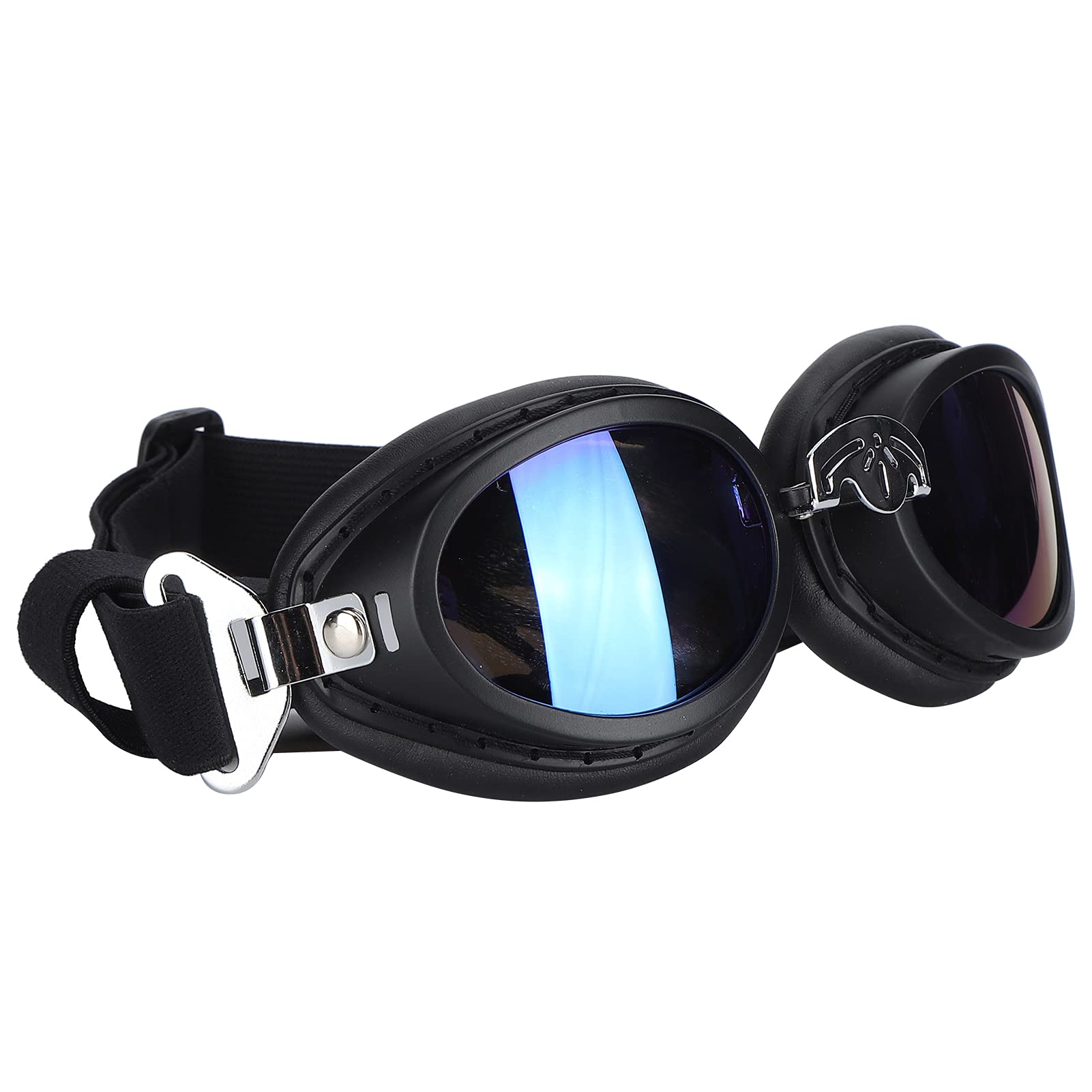 GLOGLOW Dog Goggles - Adjustable UV Protection Sunglasses for Dogs, Waterproof & Windproof Pet Eyewear with Foldable Straps - Perfect for Summer Outdoor Activities, Hiking, and Beach Adventures
