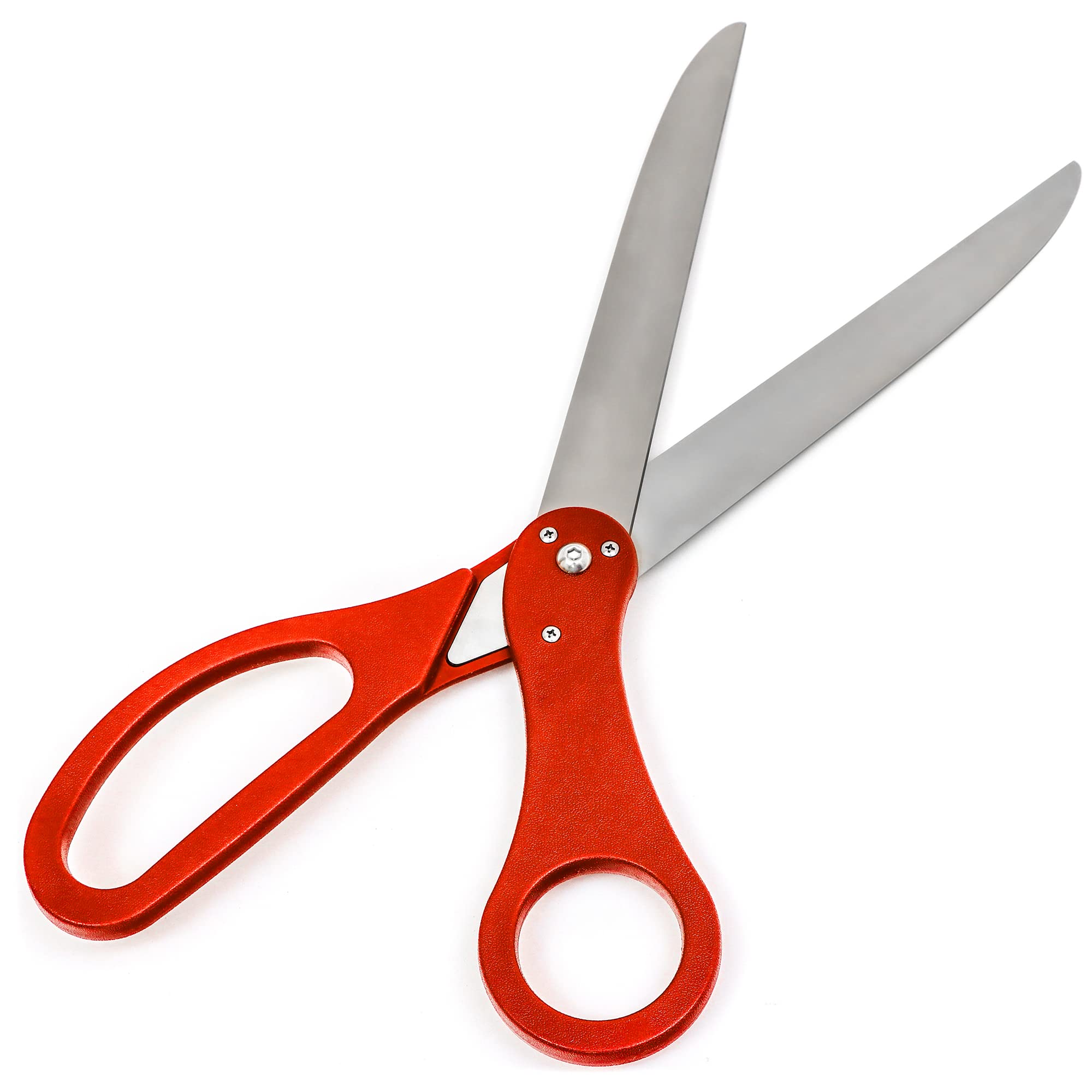 Trademark Innovations 25-Inch Professional Red Ribbon Cutting Scissors for Grand Openings, Ceremonies & Special Events | Heavy Duty Stainless Steel Shears