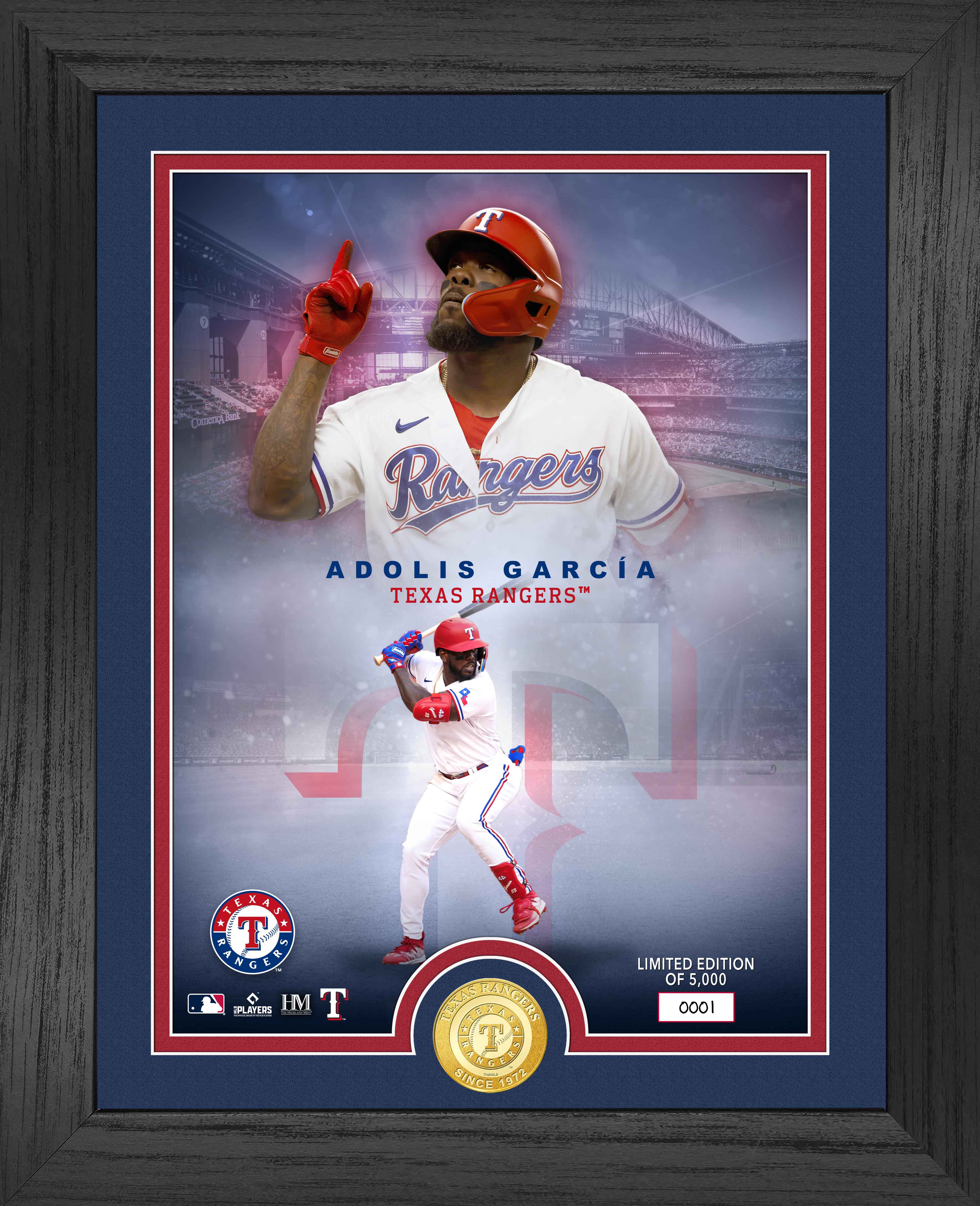 Adolis Garcia Texas Rangers Legends Commemorative Bronze Coin with Photo - Limited Edition Collectible for Baseball Fans & Sports Memorabilia Enthusiasts - Perfect for Display, Gifts, and Fan Collections